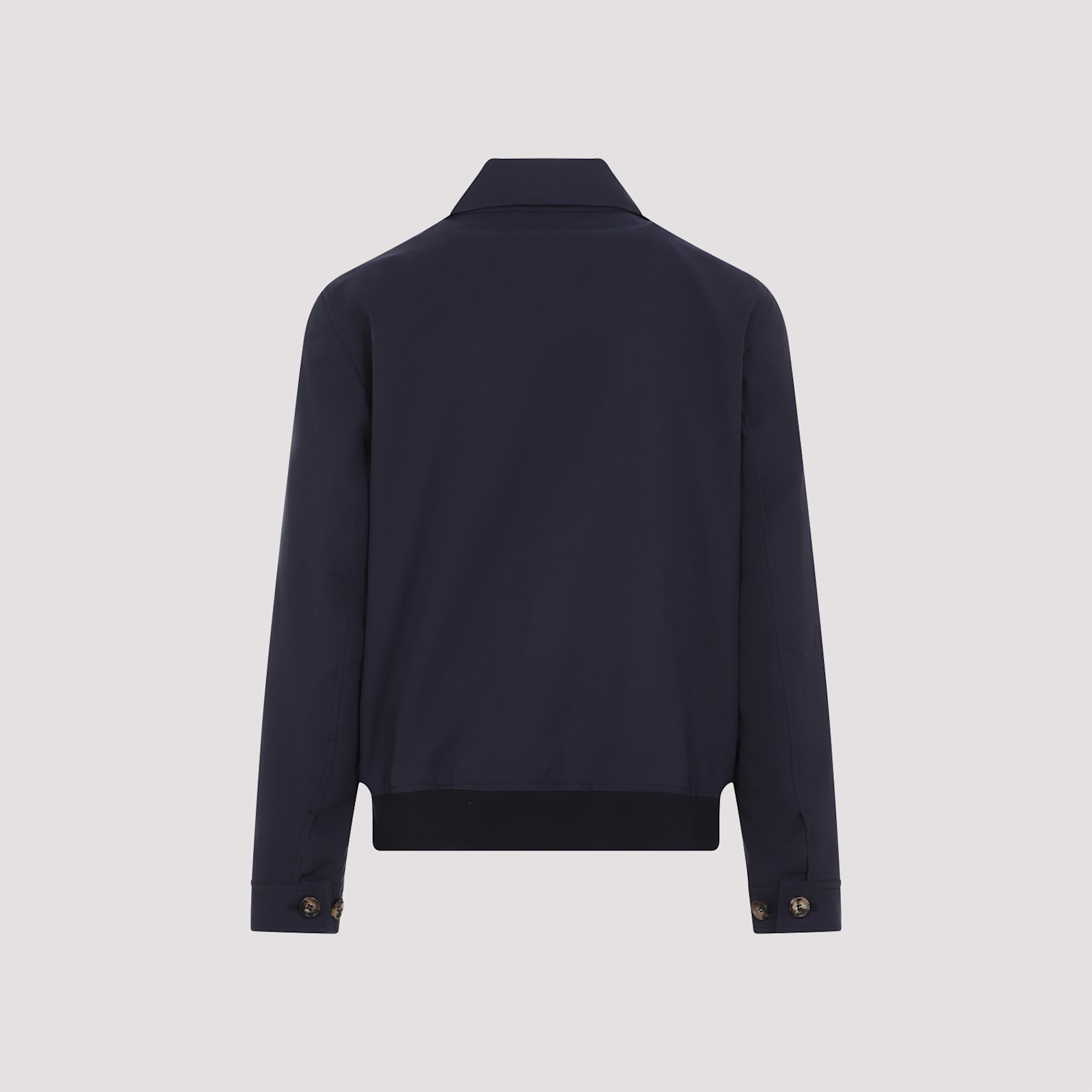 Shop Brunello Cucinelli Cotton Bomber Jacket In Navy