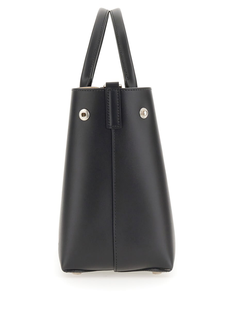 Shop Longchamp Medium Roseau Bag In Black
