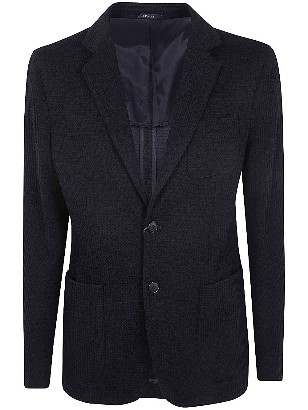 Shop Giorgio Armani Blazer In Night Sky