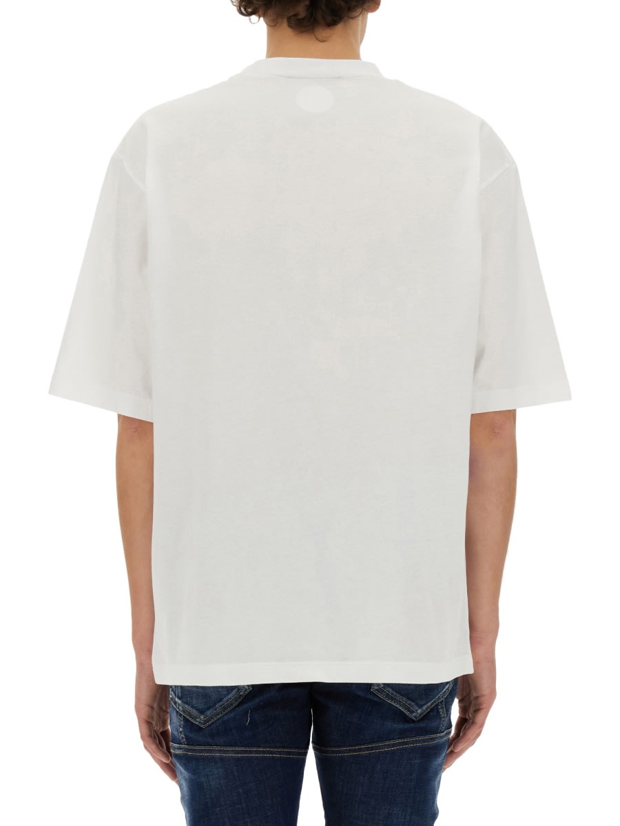 Shop Dsquared2 T-shirt With Logo In White