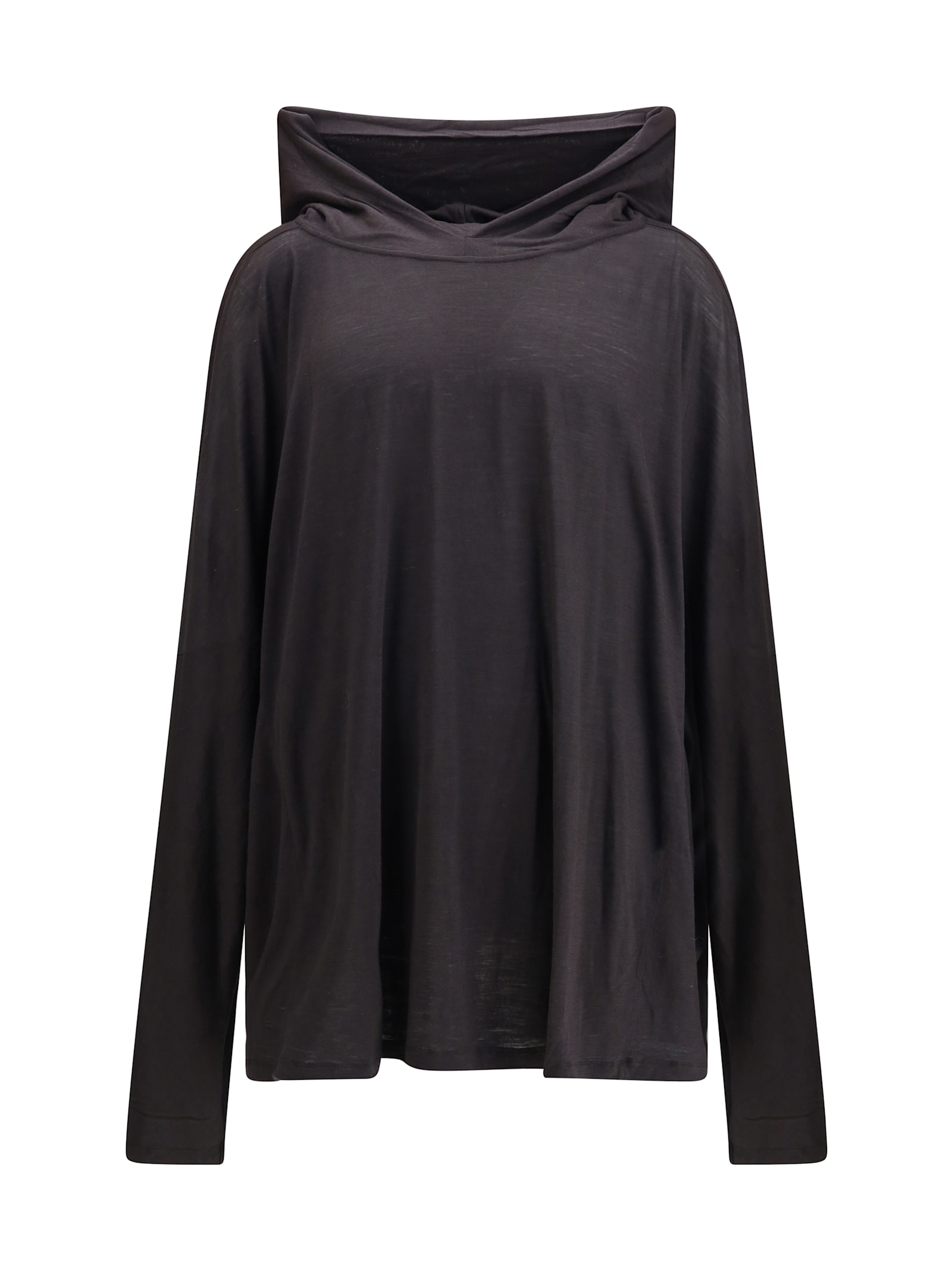 Rick Owens Long Hooded T-shirt In Multi