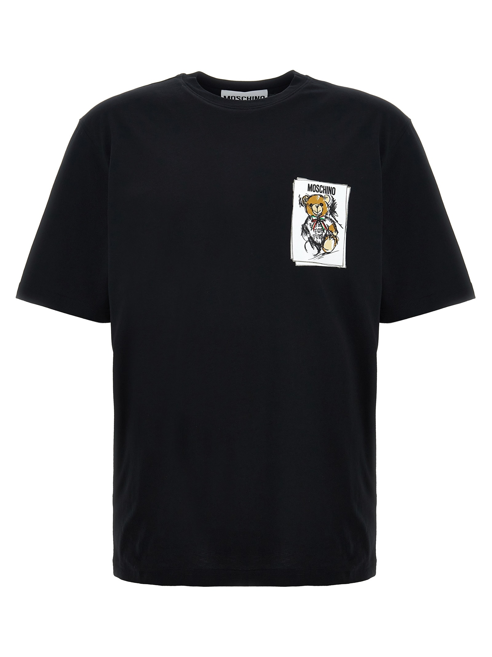 Shop Moschino Teddy T-shirt In Black