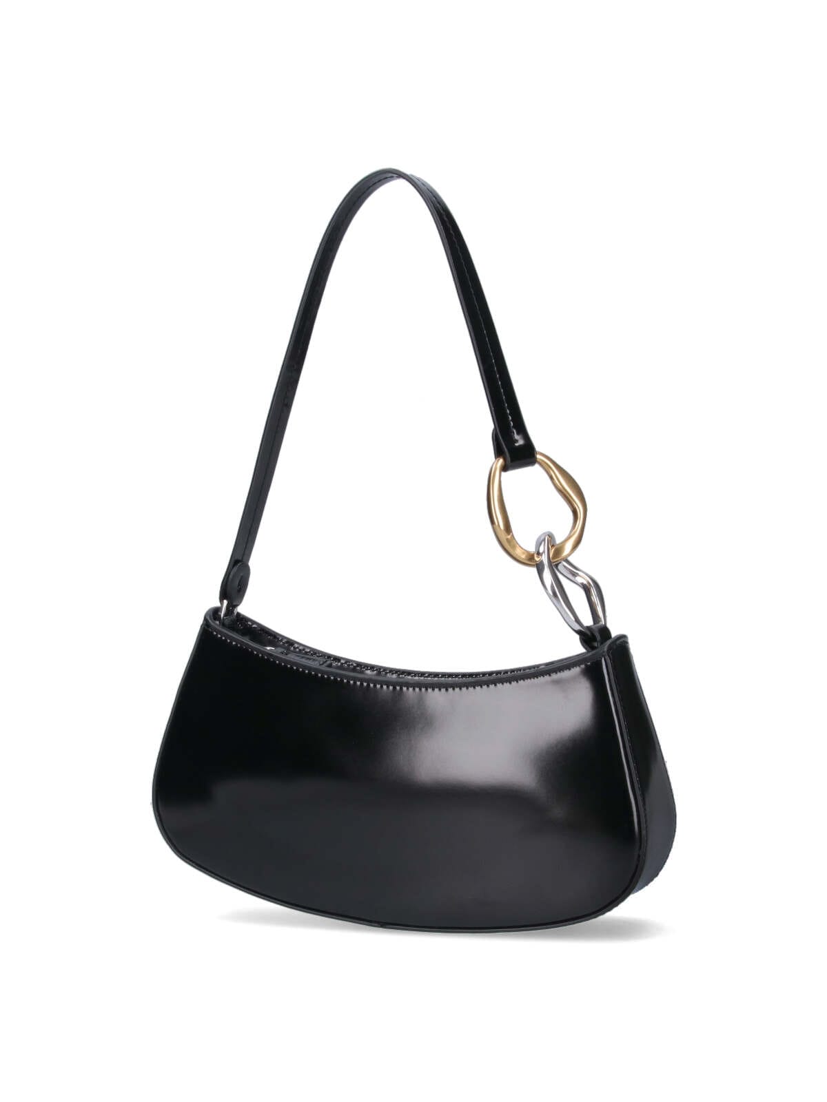 Shop Staud Ollie Shoulder Bag In Black