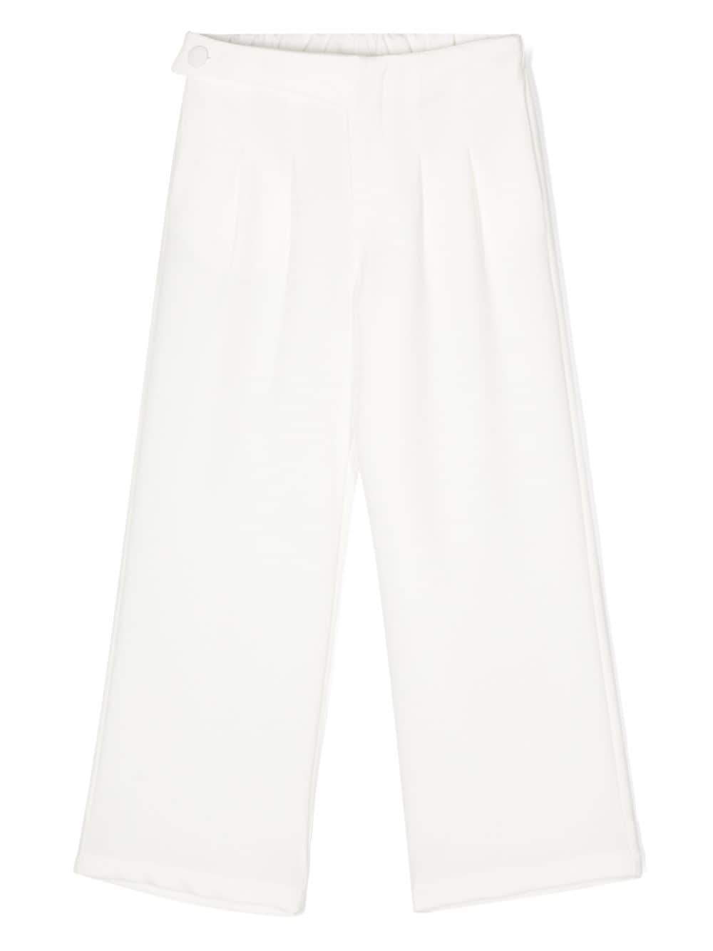 Shop Miss Grant Pantaloni Con Piega In White
