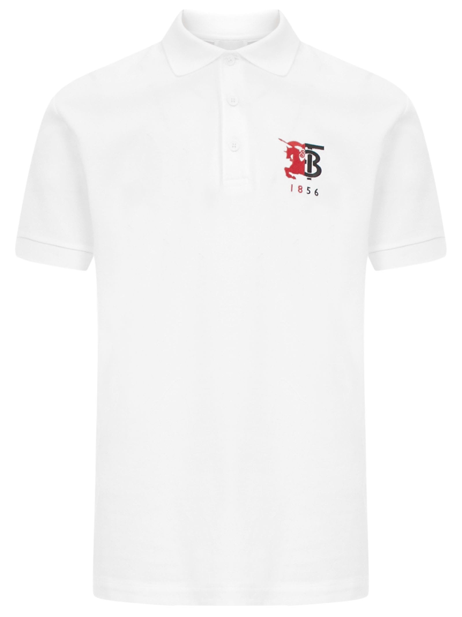 burberry polo shirt white