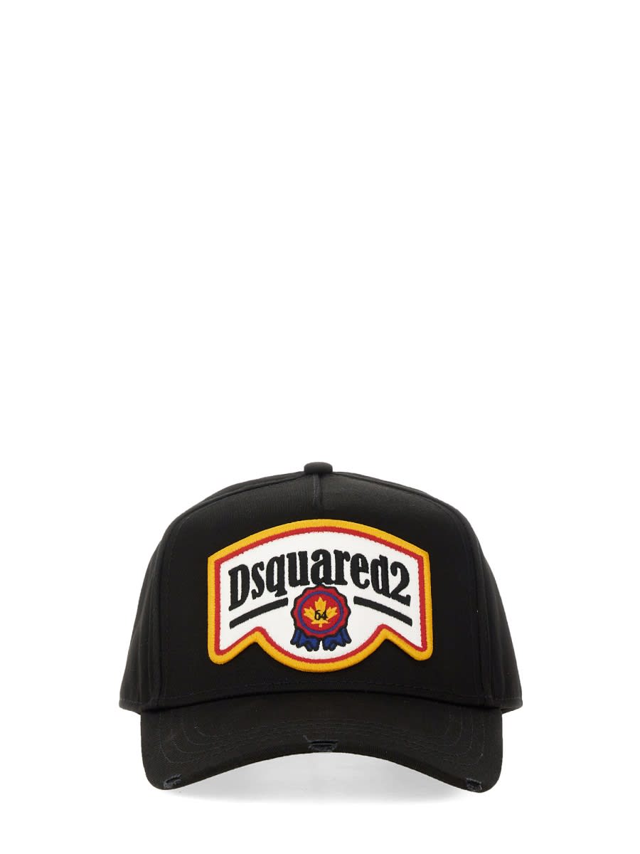 Shop Dsquared2 Baseball Cap In Black