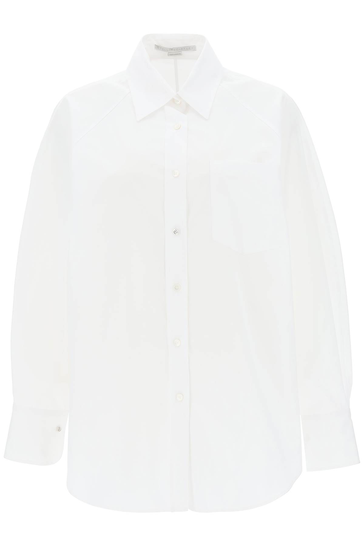 Shop Stella Mccartney Oversized Poplin Shirt In White