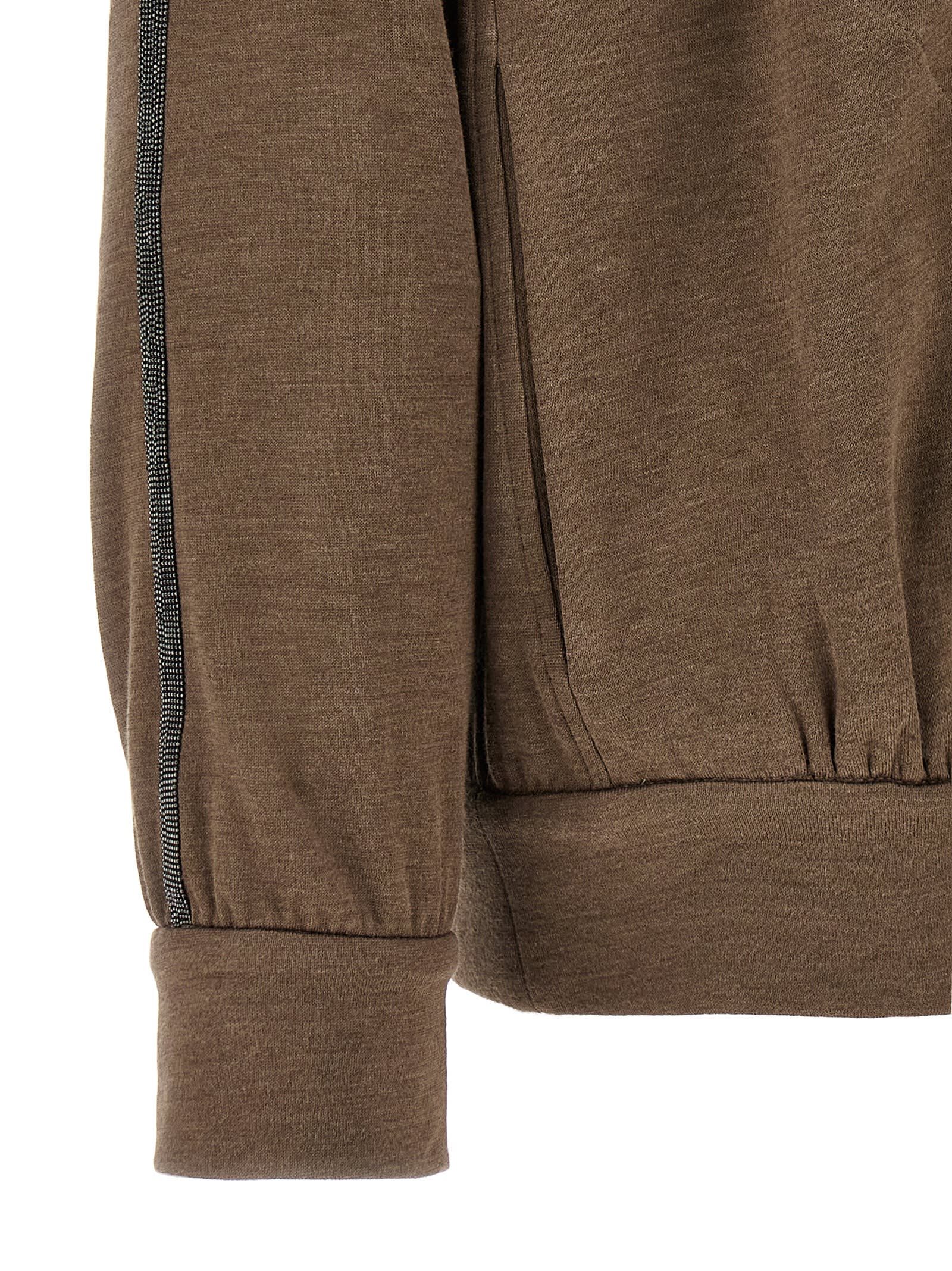 Shop Brunello Cucinelli Hoodie In Brown