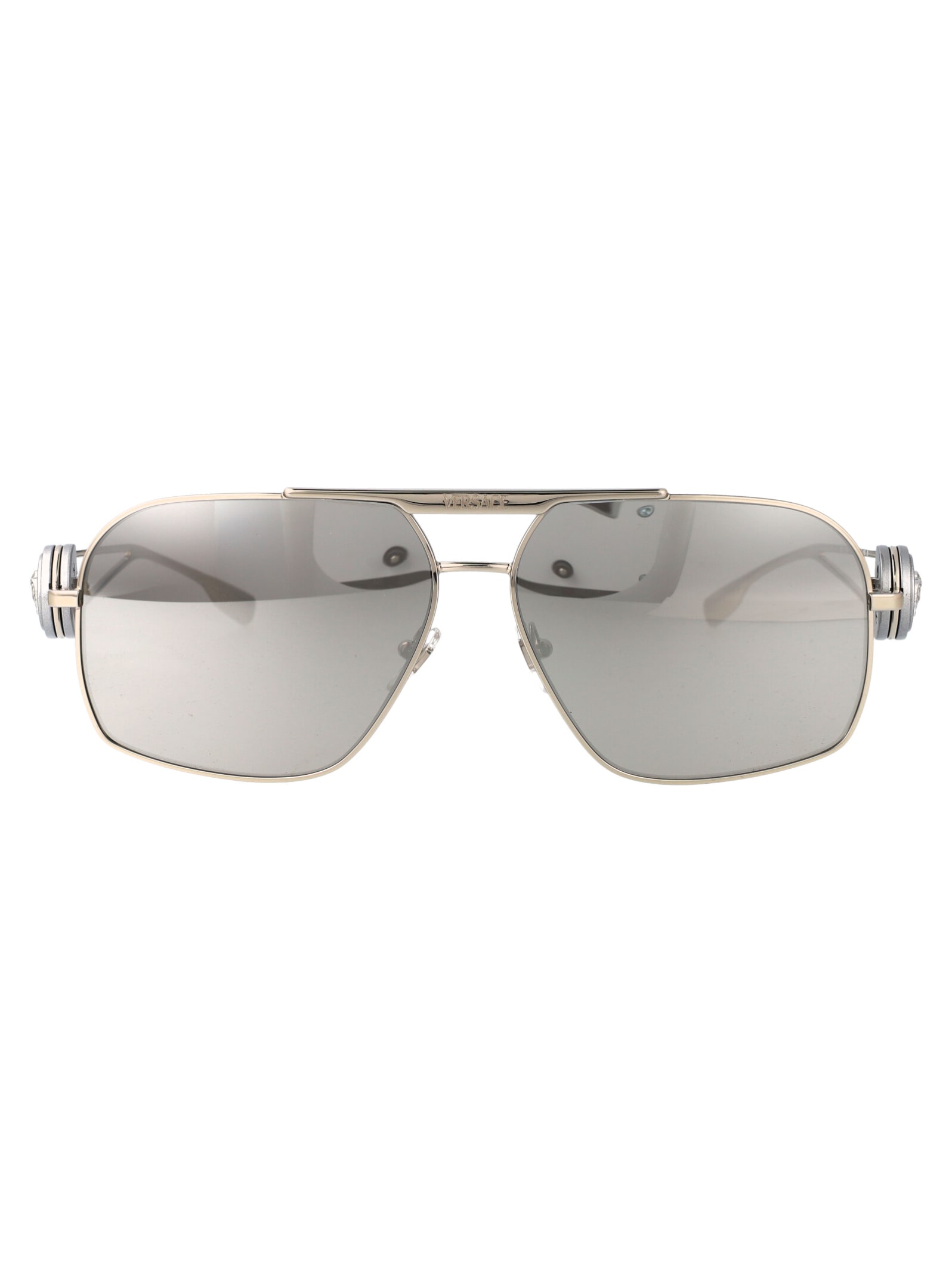 Shop Versace 0ve2269 Sunglasses In 10006g Silver