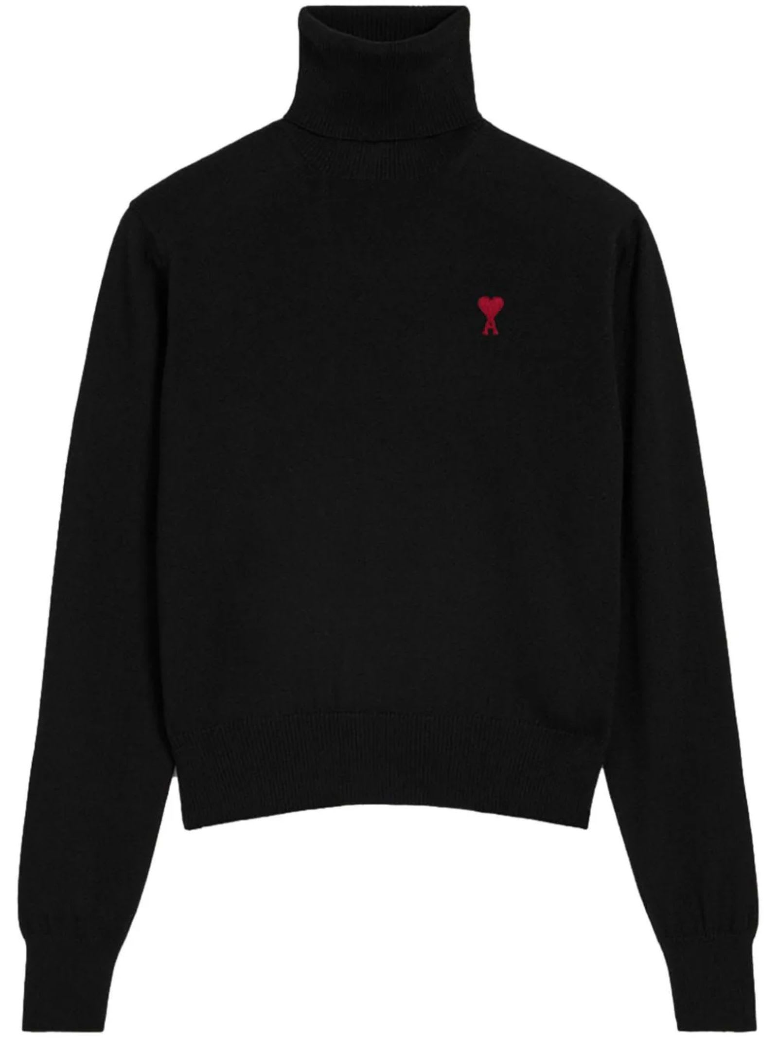 Ami Alexandre Mattiussi Black Wool Jumper