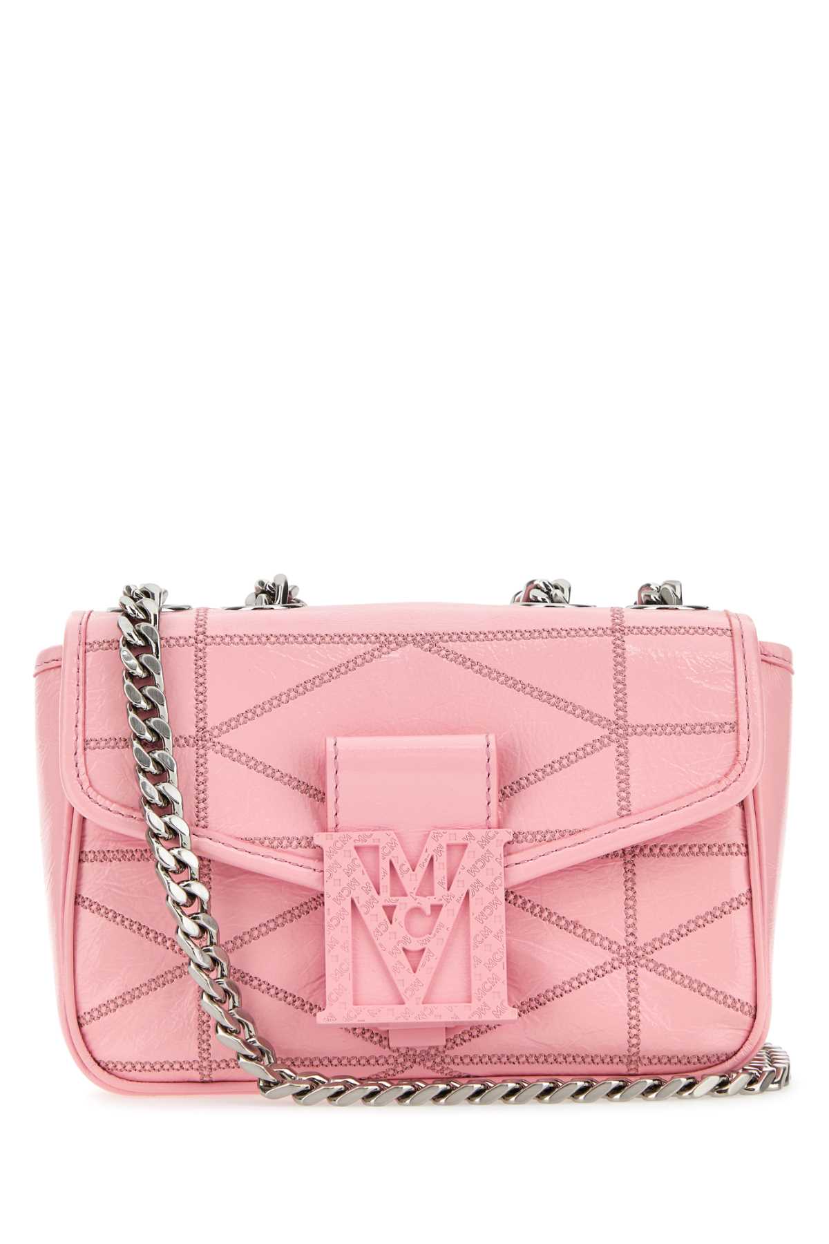 Pink Leather Mini Travia Shoulder Bag