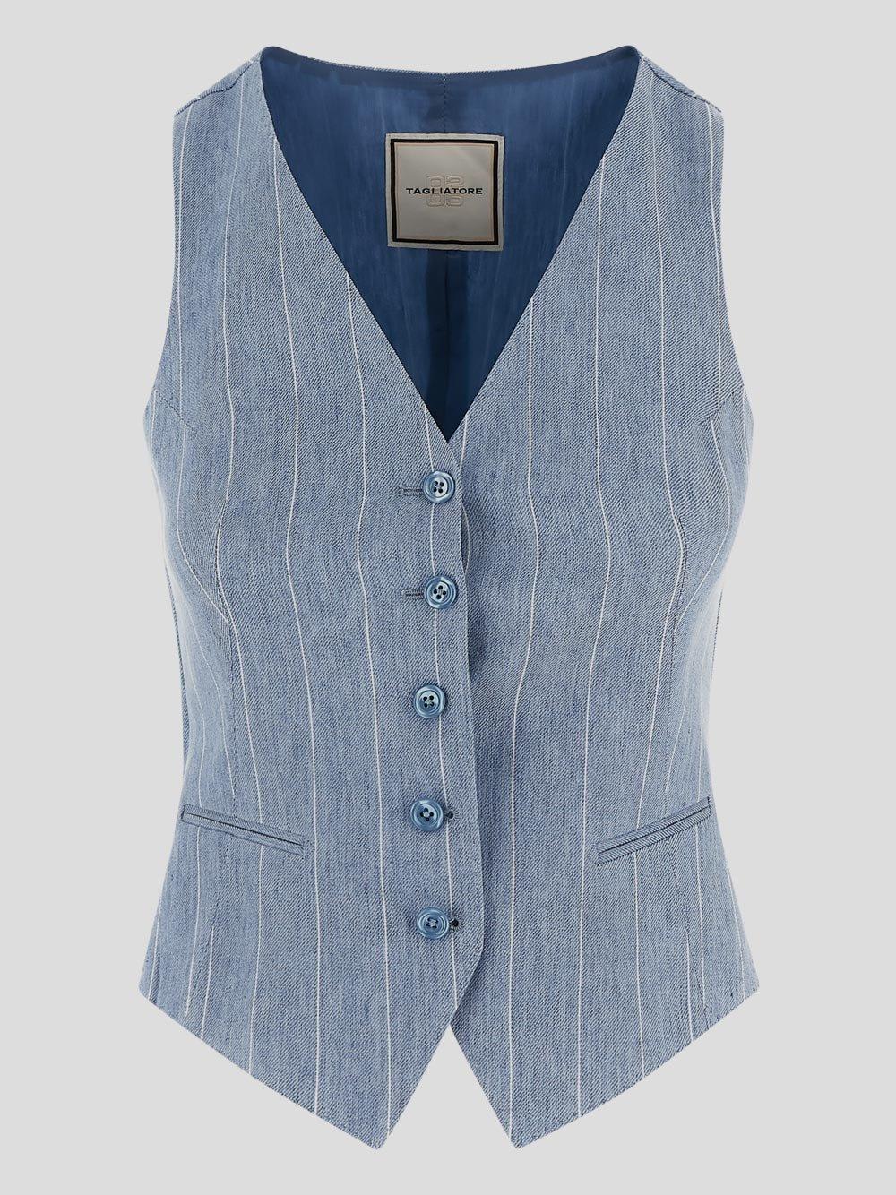 TAGLIATORE V-NECK SWEATER VEST