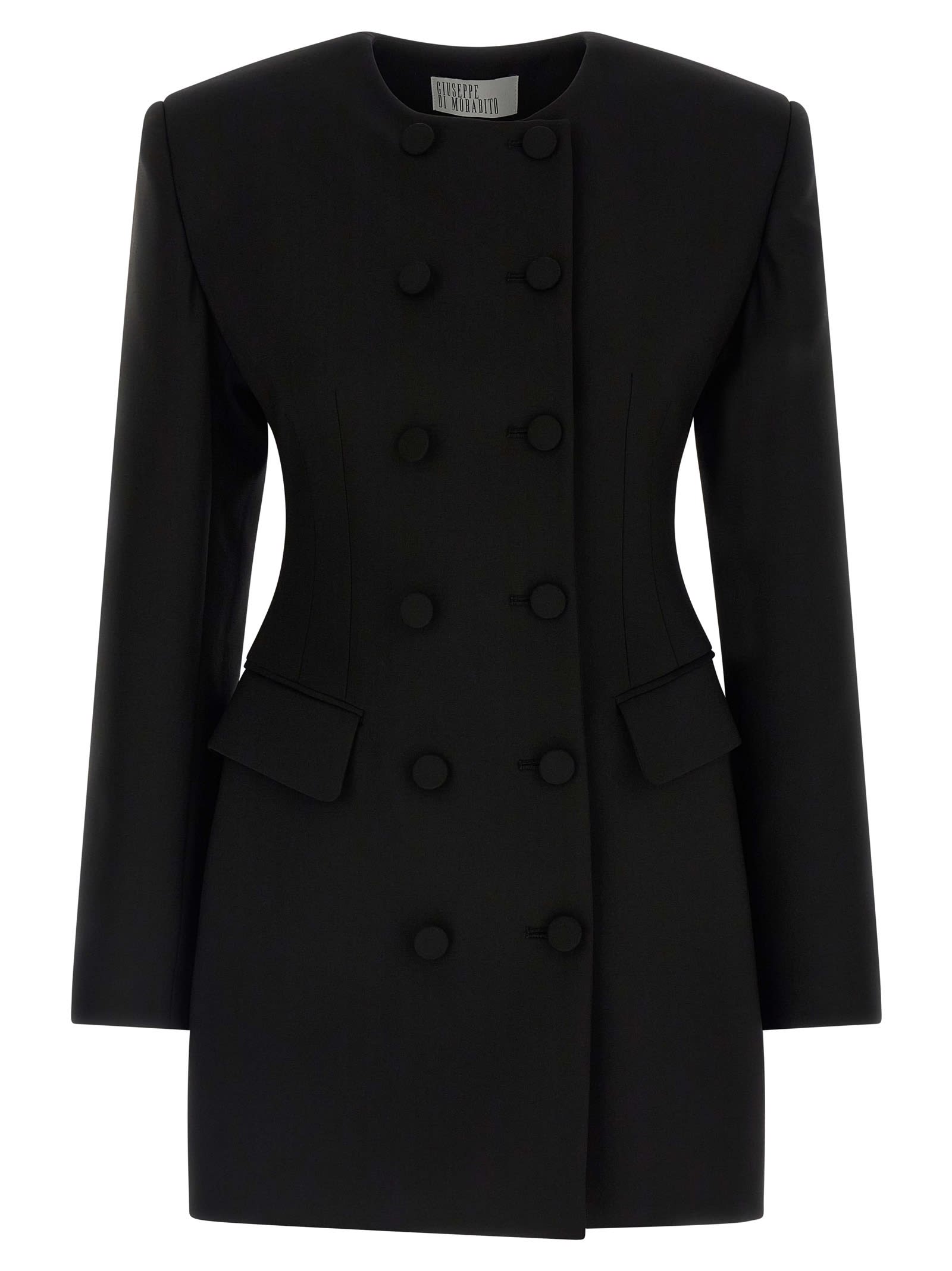 Giuseppe Di Morabito Tailored Double-breasted Blazer Style Dress In Black
