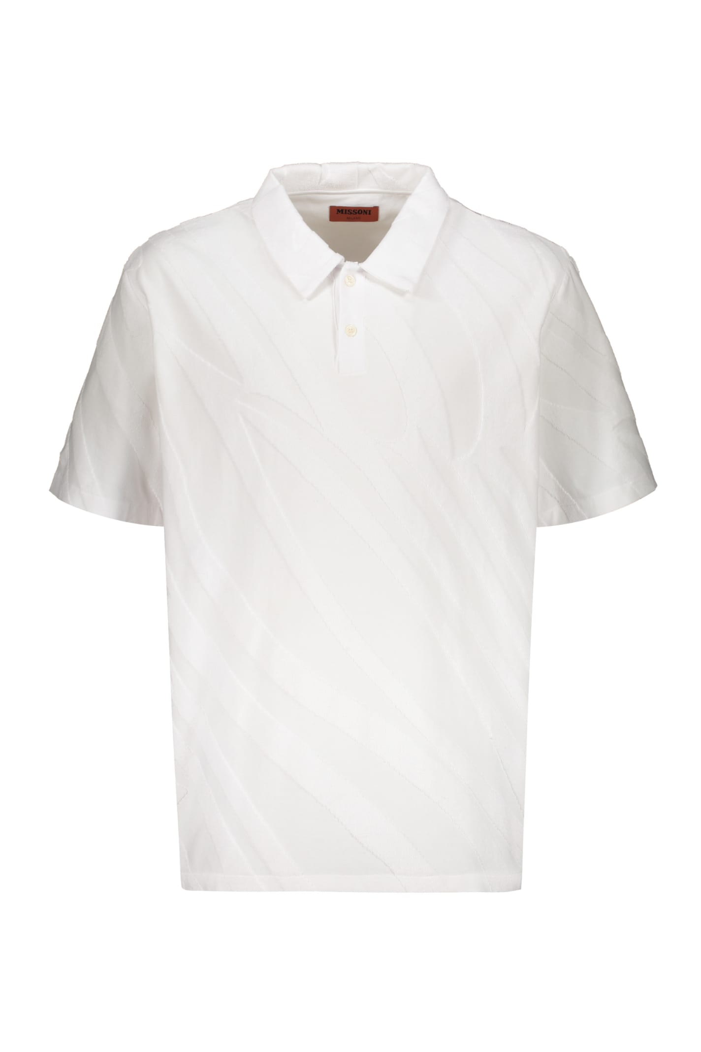 Missoni Cotton Polo Shirt In White