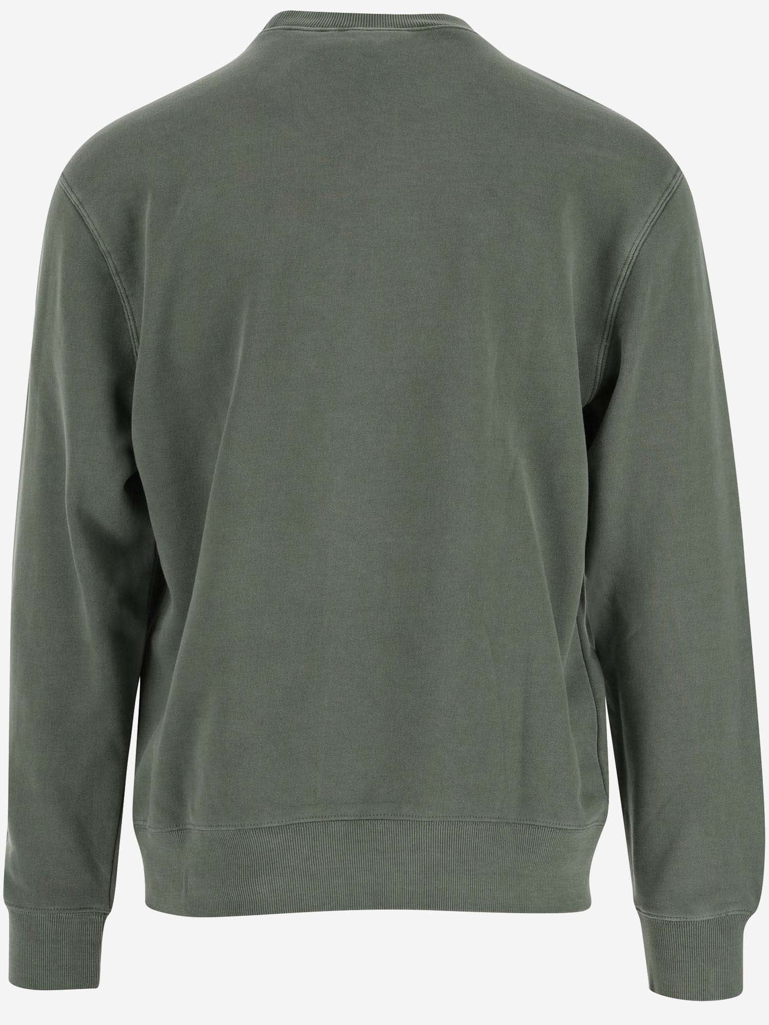 Shop Carhartt Cotton Sweatshirt In Green
