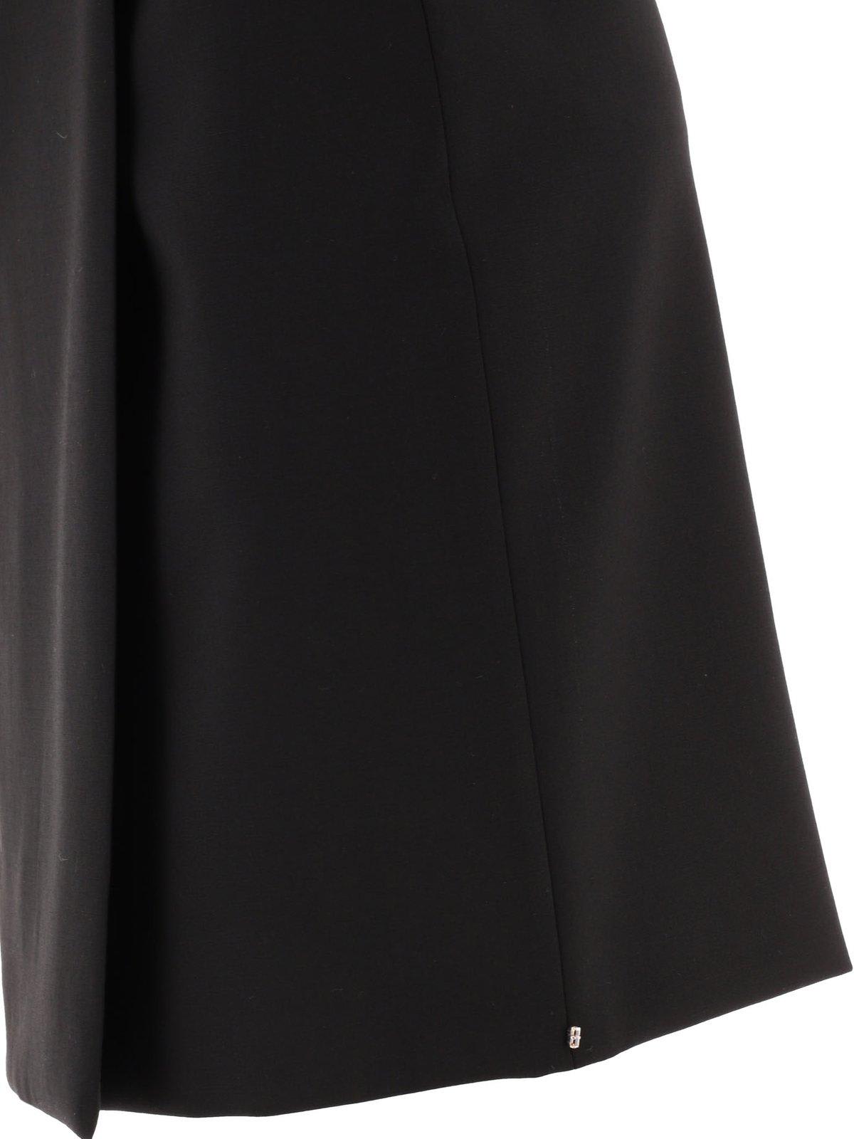 Shop Sportmax Meris Button Detailed Wap Skirt In Nero