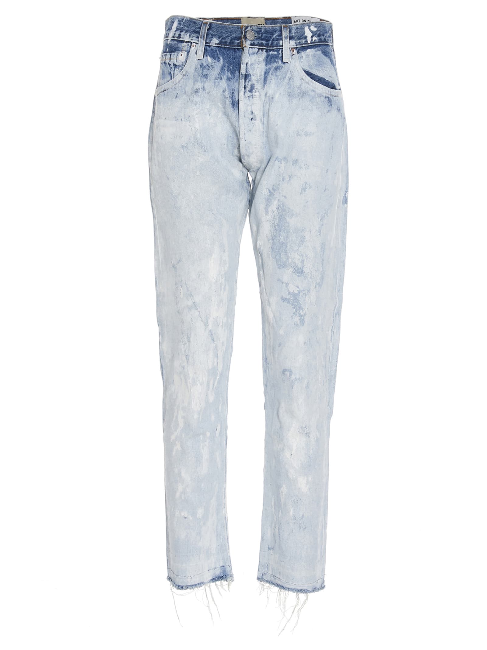 GALLERY DEPT. ARTIFACT FIT JEANS,GDAF5030 WHITEPAINT