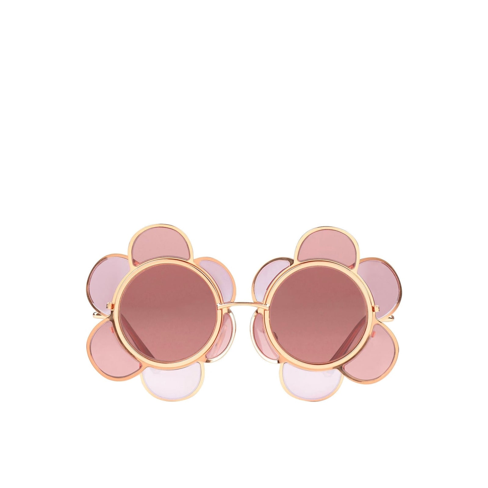 Shop Dolce & Gabbana Special Edition Flower Sunglasses In Pink