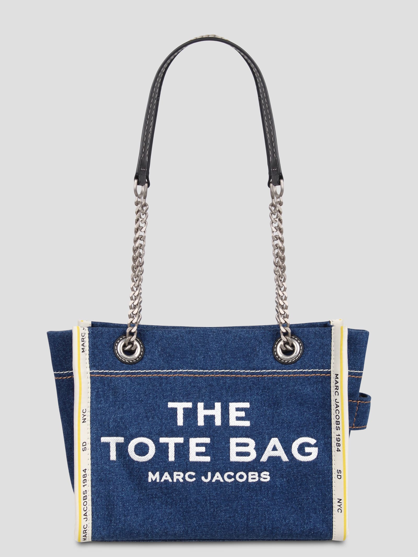 Shop Marc Jacobs The Denim Chain Shoulder Bag