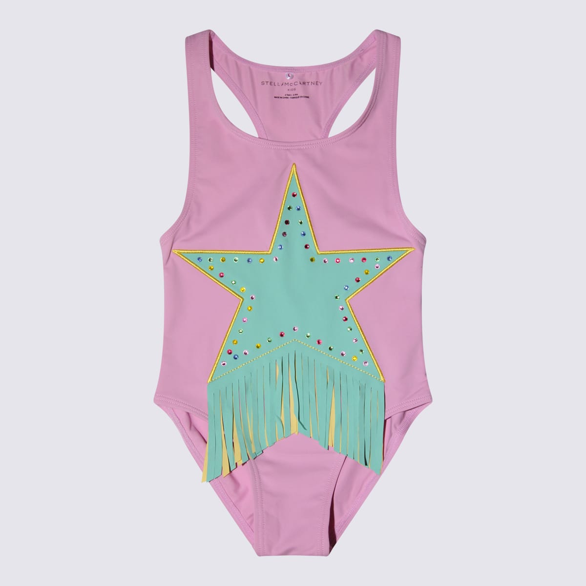 Shop Stella Mccartney Pink Multicolour Swimsuit