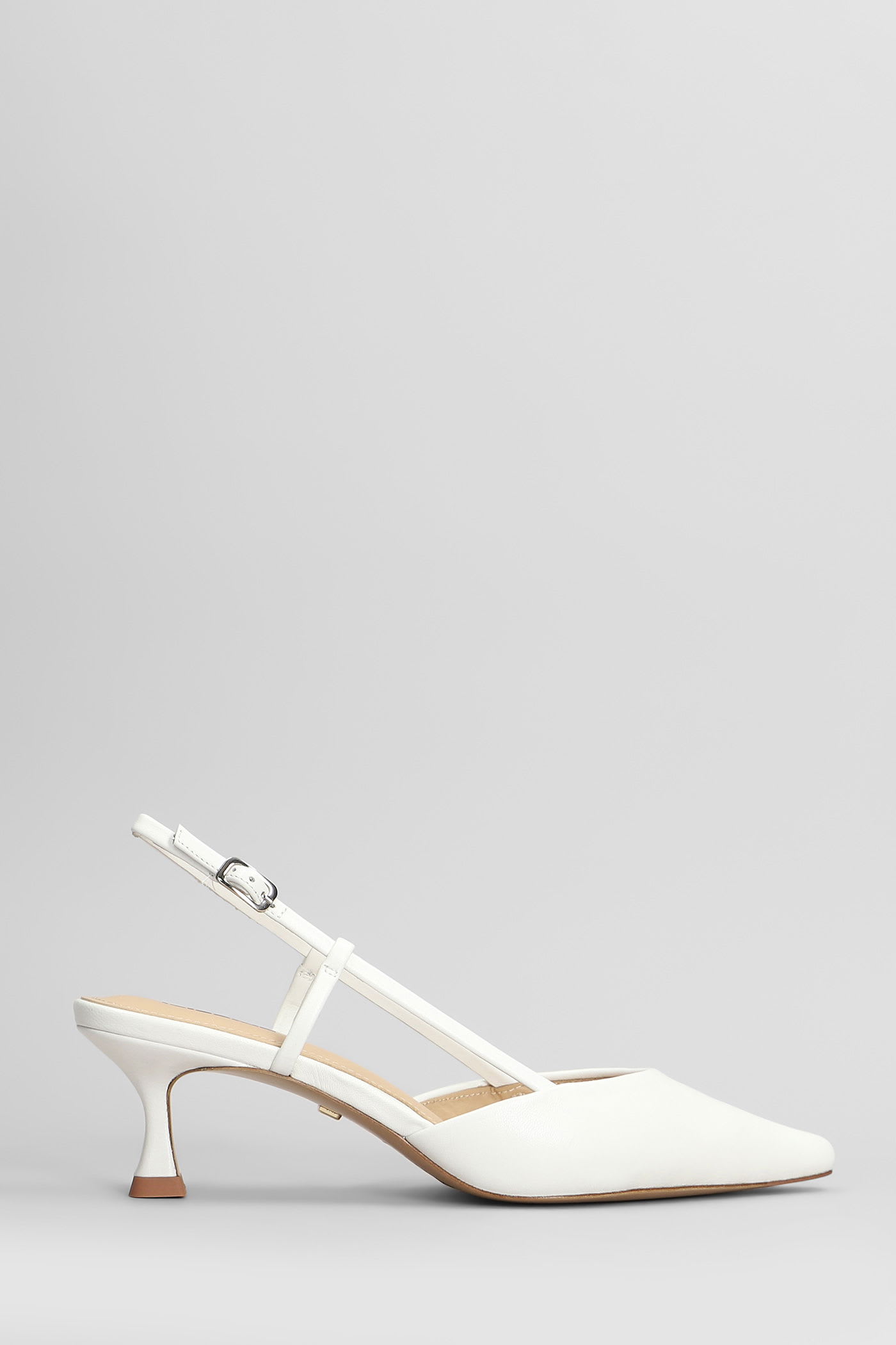 Lola Cruz Carmen Pump 85 Pumps In White Leather In White