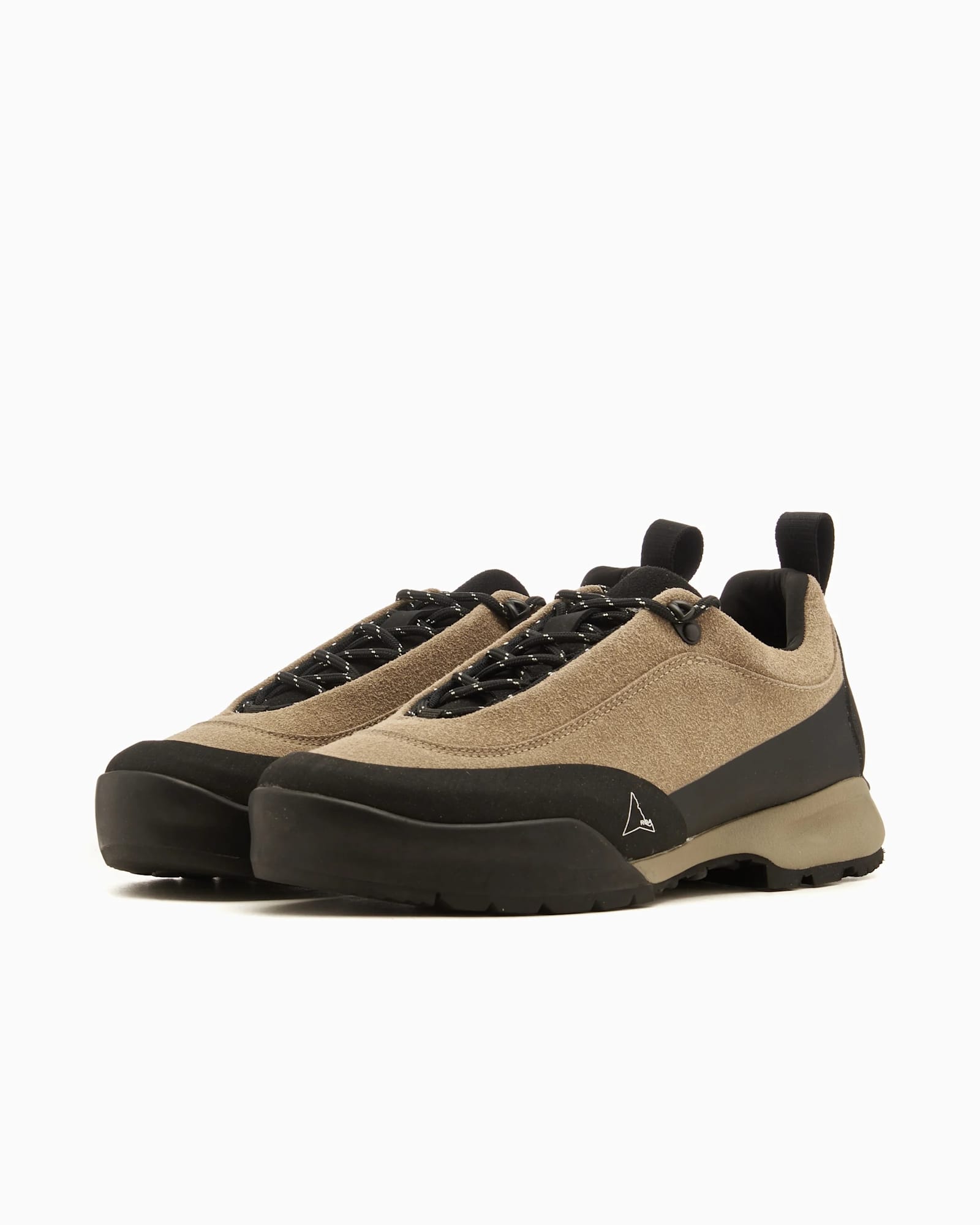 Roa Cingino Rubber-trimmed Microfibre Hiking Sneakers In Black