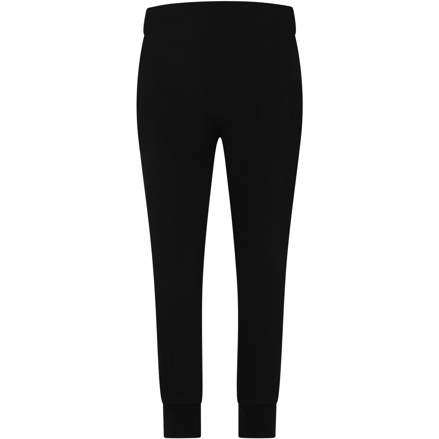 Shop Dsquared2 Casual Black Trousers For Boy With Logo
