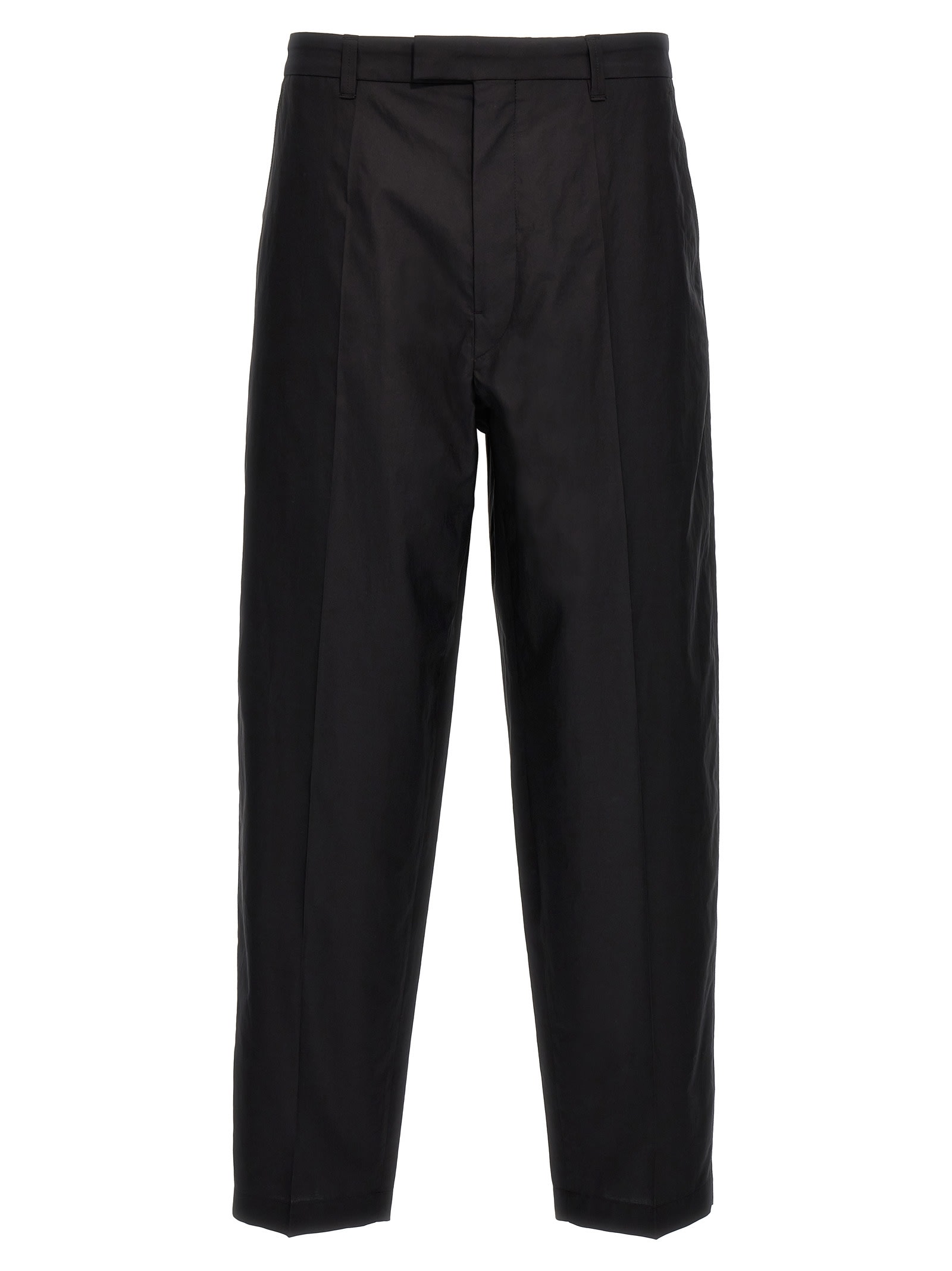 Shop Lemaire Carrot Trousers In Black