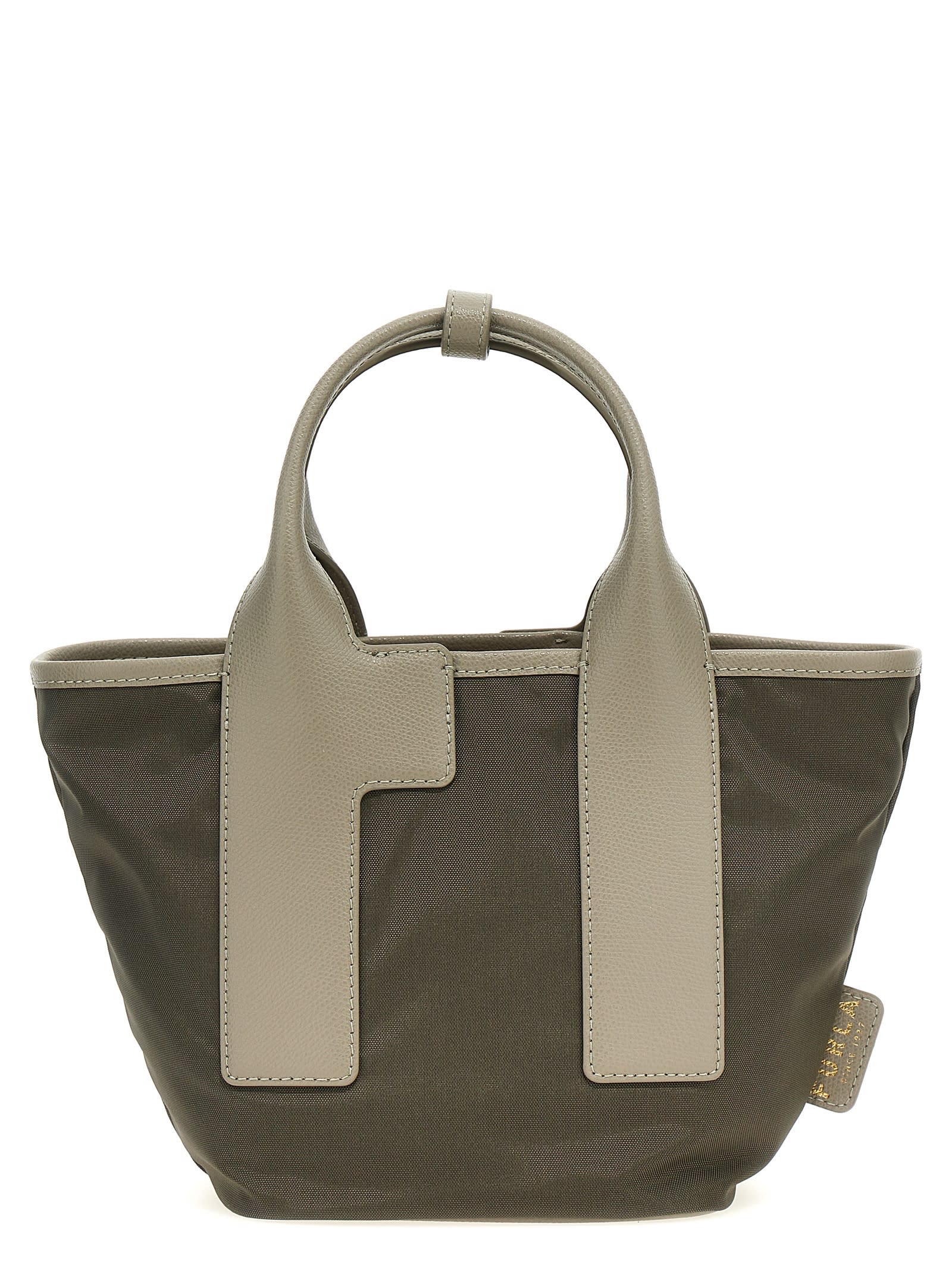 Shop Furla Piuma S Shopping Bag In Gray