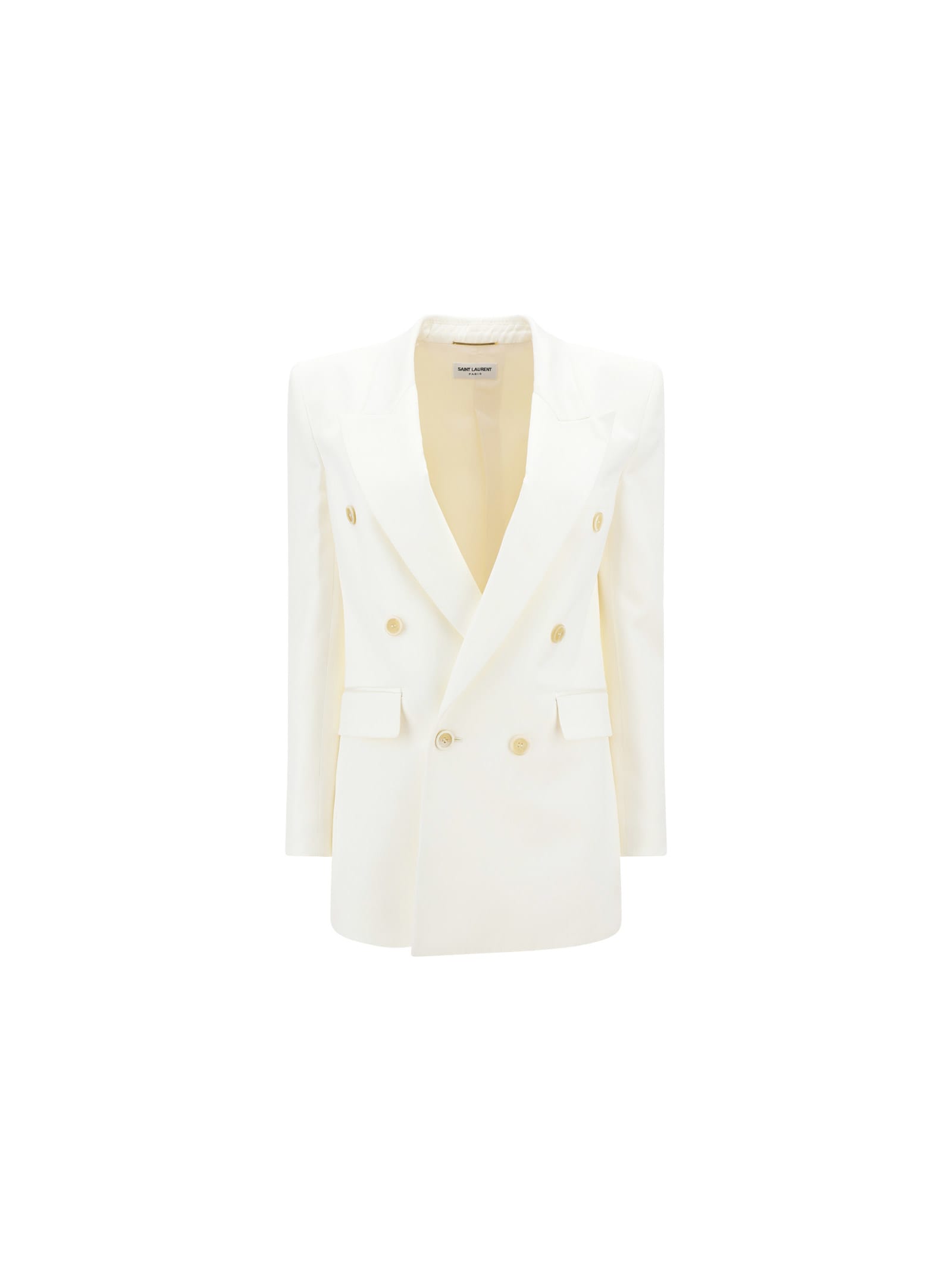 Saint Laurent Blazer Jacket In White