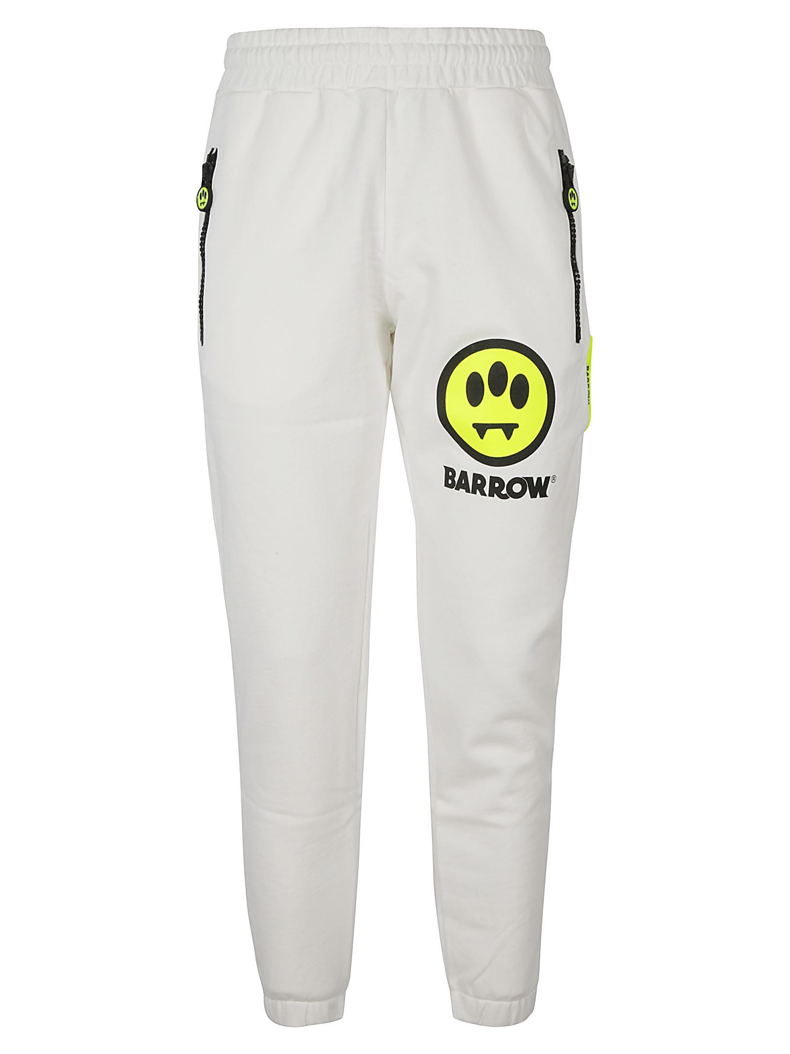 Barrow Zipped Pocket Logo Track Pants In Off White