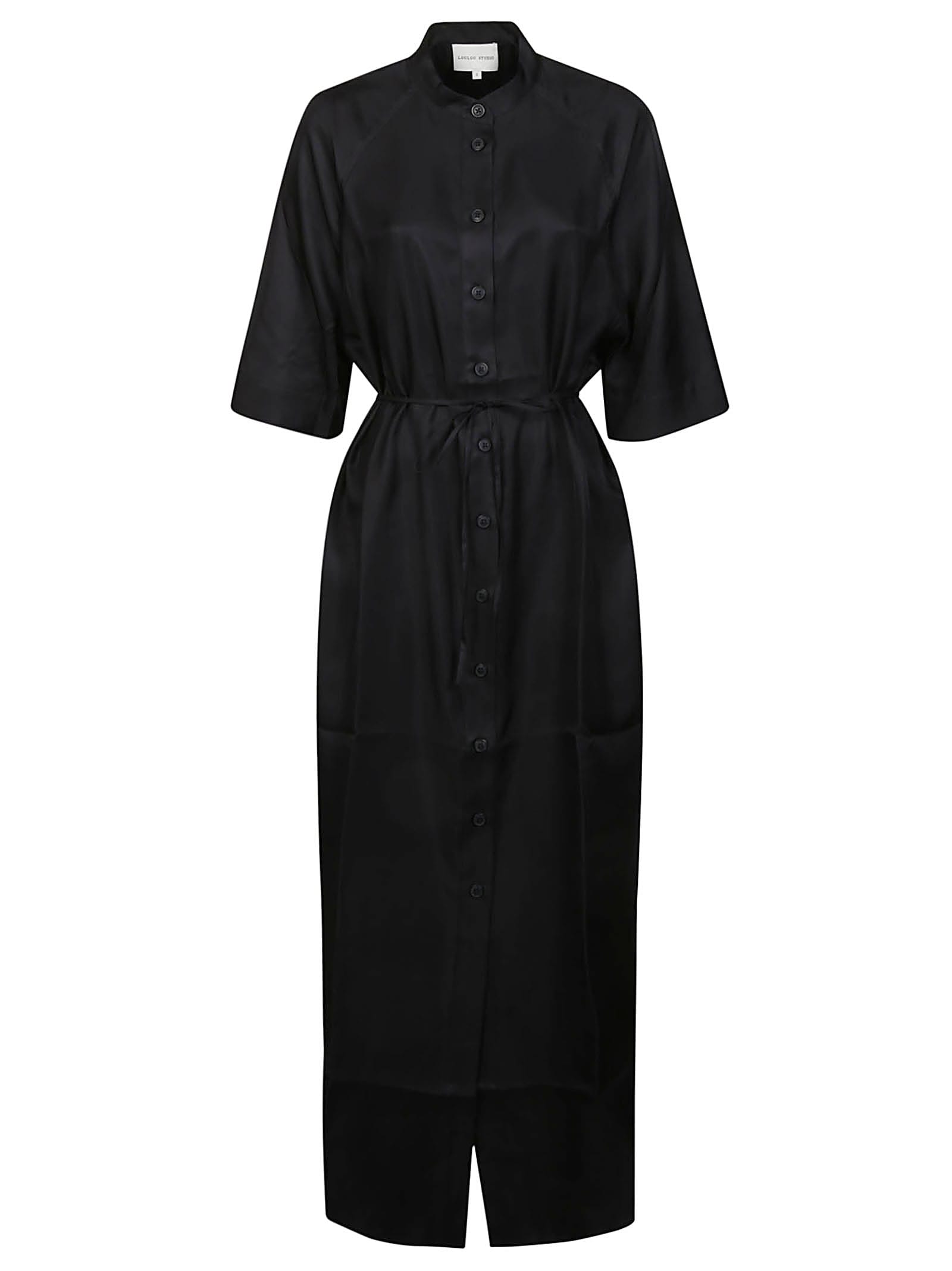Shop Loulou Studio Durion Long Dress In Black