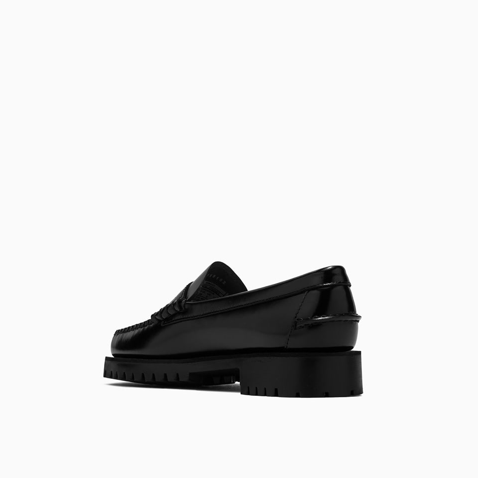 Shop Sebago Dan Lug Moccasins 7002ij0 In Black