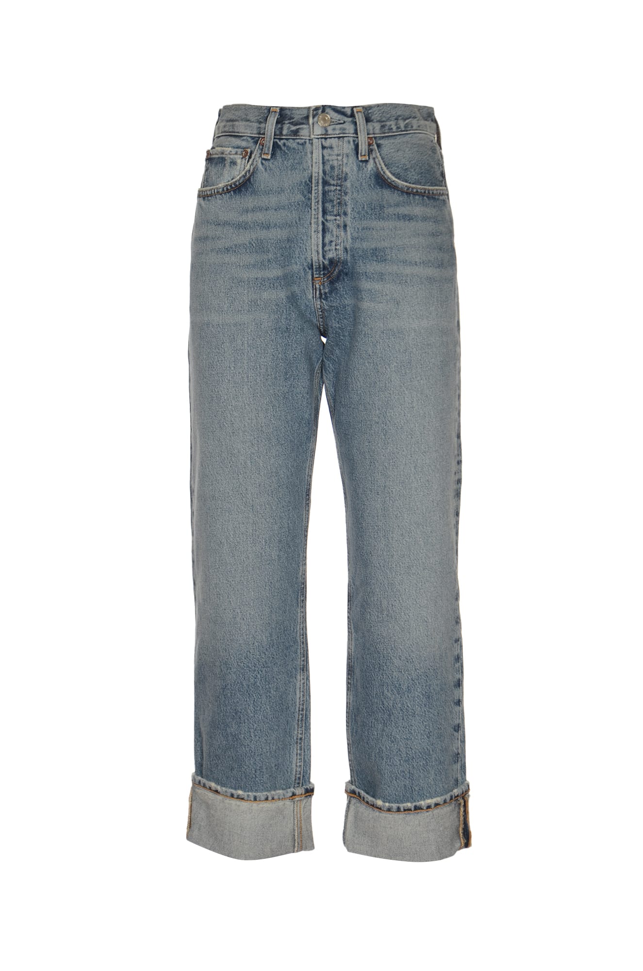 Shop Agolde Low Slung Easy Straight Fran Jeans In Inven Invention