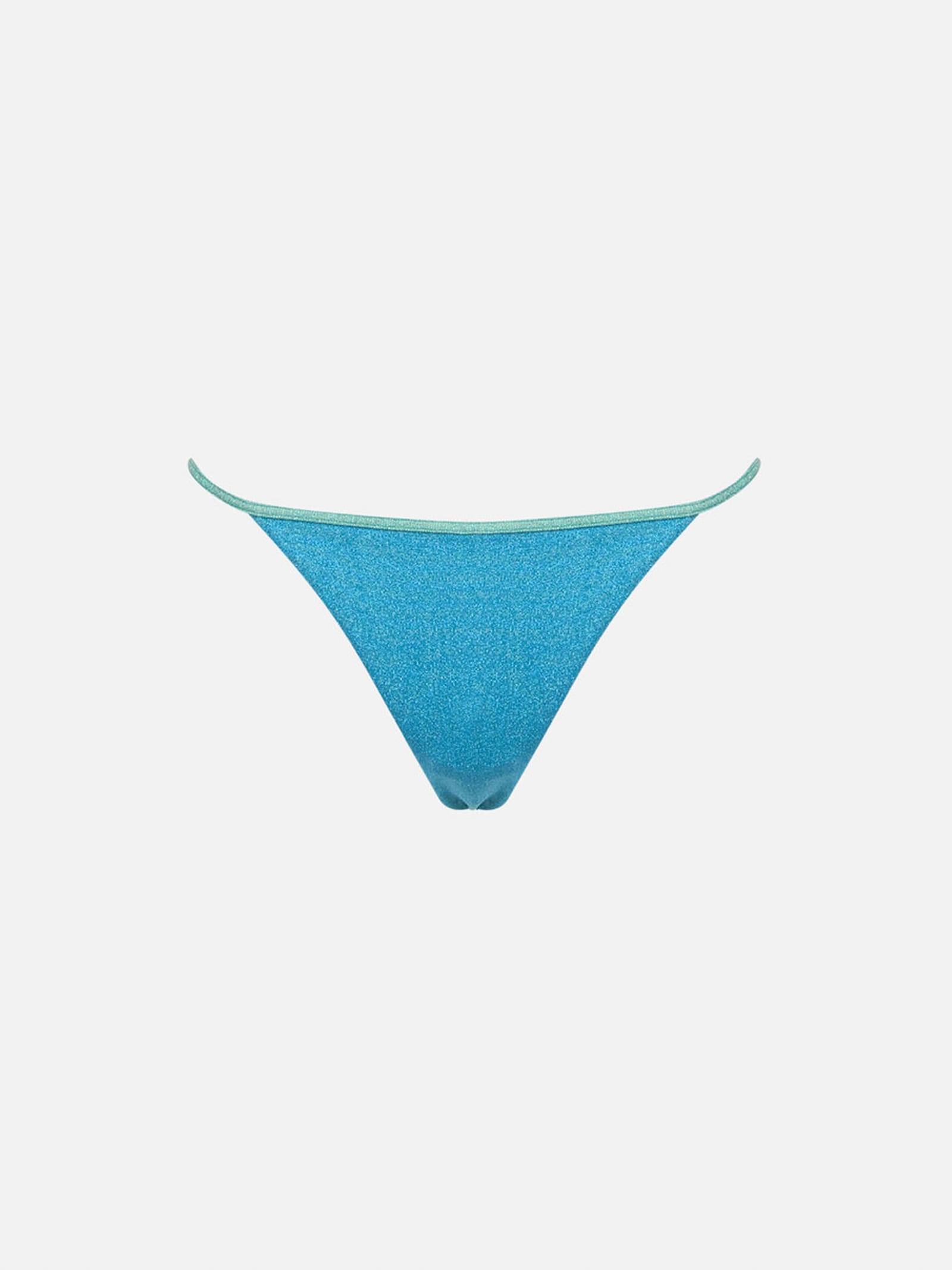 Mc2 Saint Barth Woman Lurex Cheeky Swim Briefs Jodene In Sky