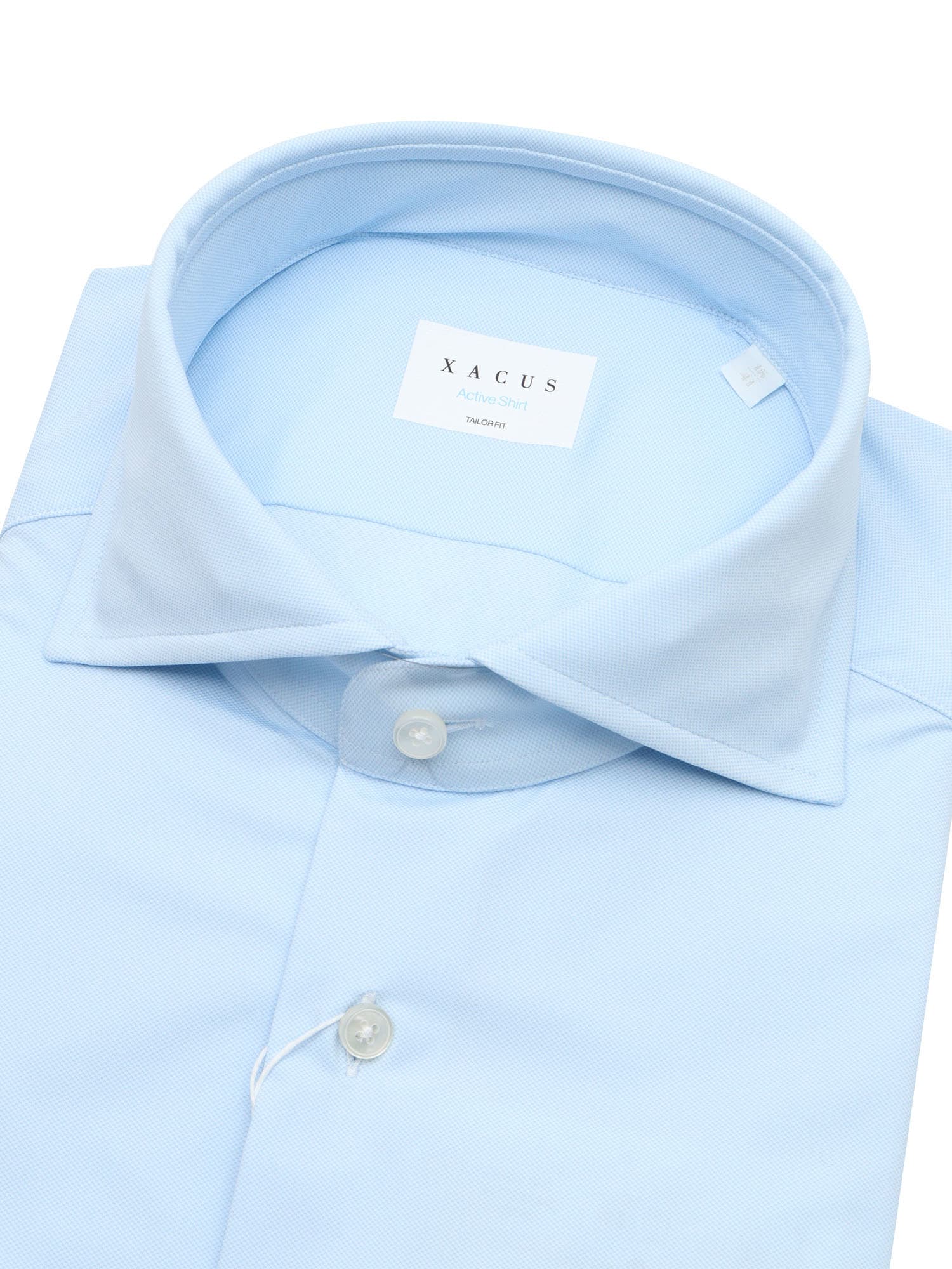 Xacus Light Blue Cotton Shirt In Multicolor