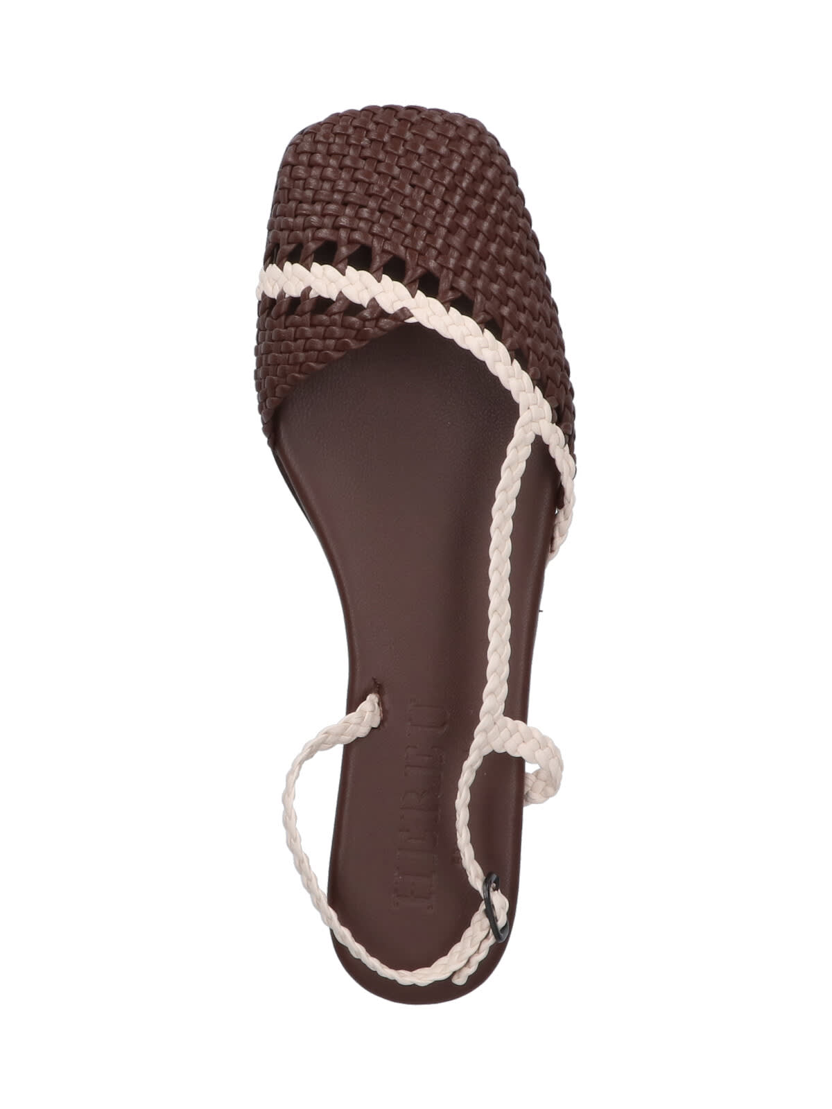 Hereu Woven Asymmetrical Sandal In Brown