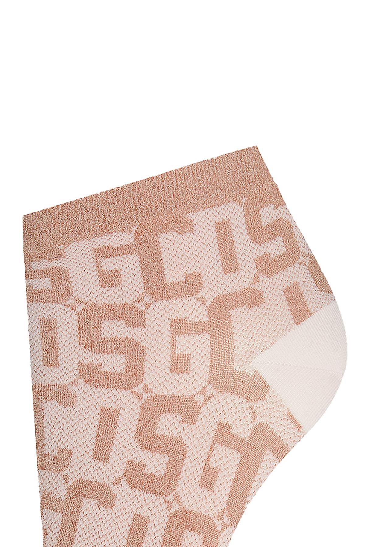 Shop Wolford Monogram Socks In Pink Mono (pink)