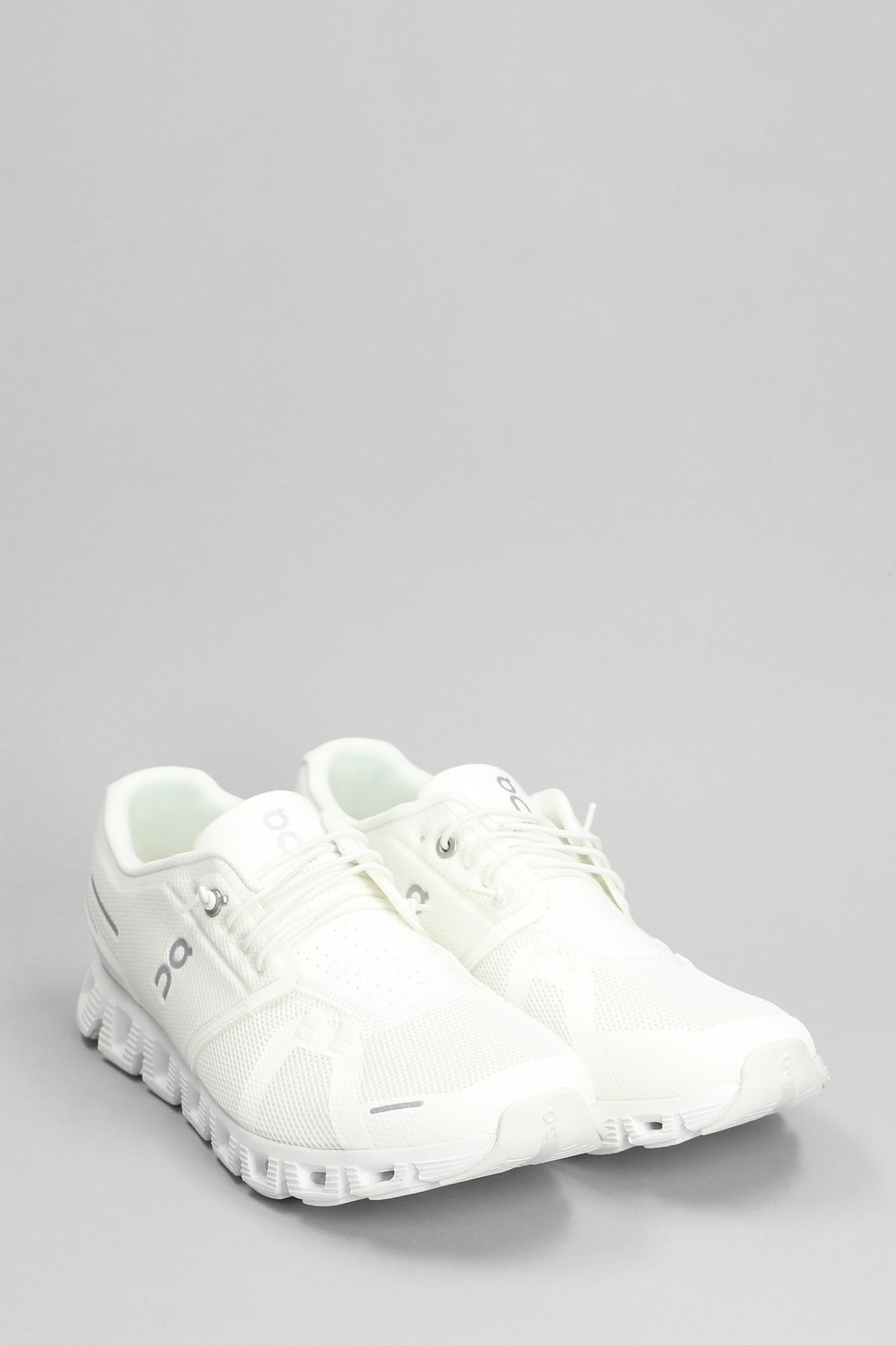 Shop On Cloud 5 Sneakers In White Polyester