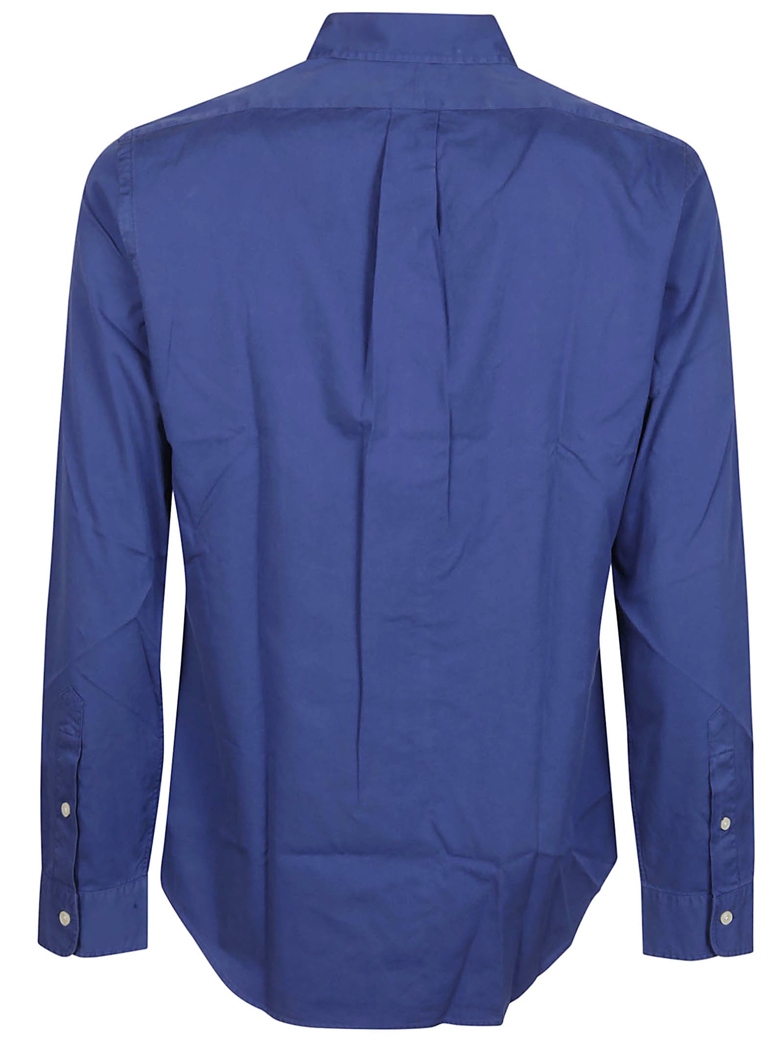 Shop Polo Ralph Lauren Long Sleeve Sport Shirt  In Blue