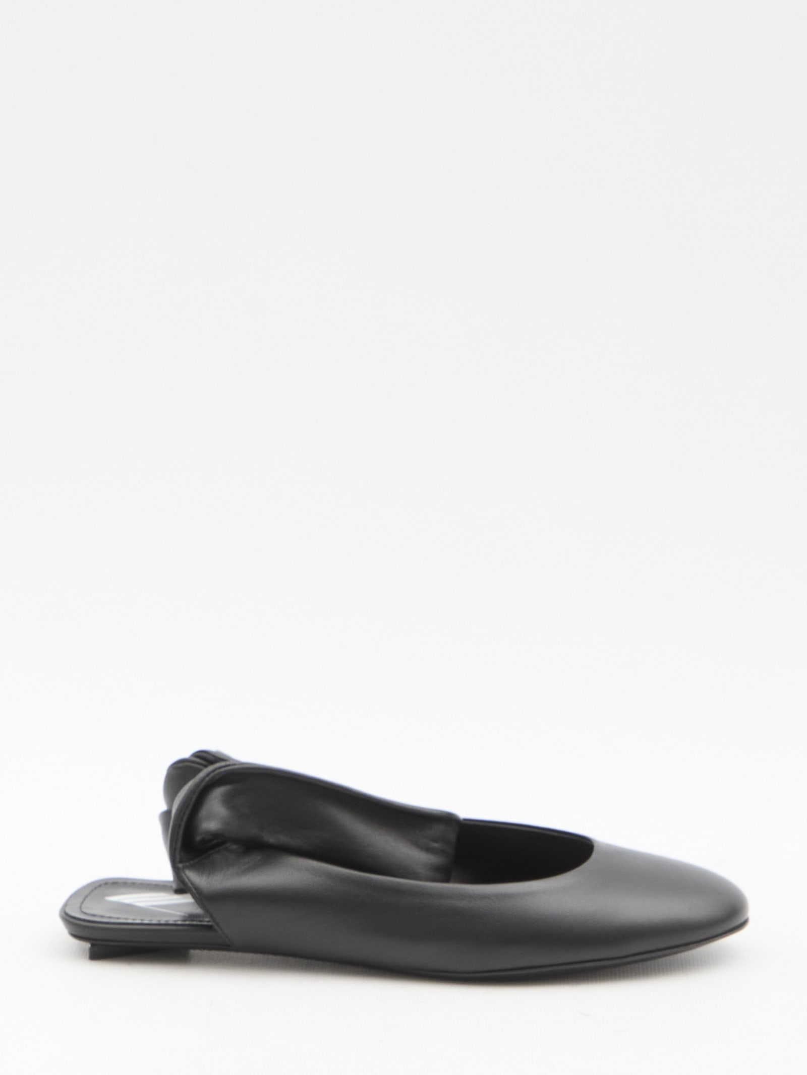 Shop Attico Cloe Ballerinas In Black