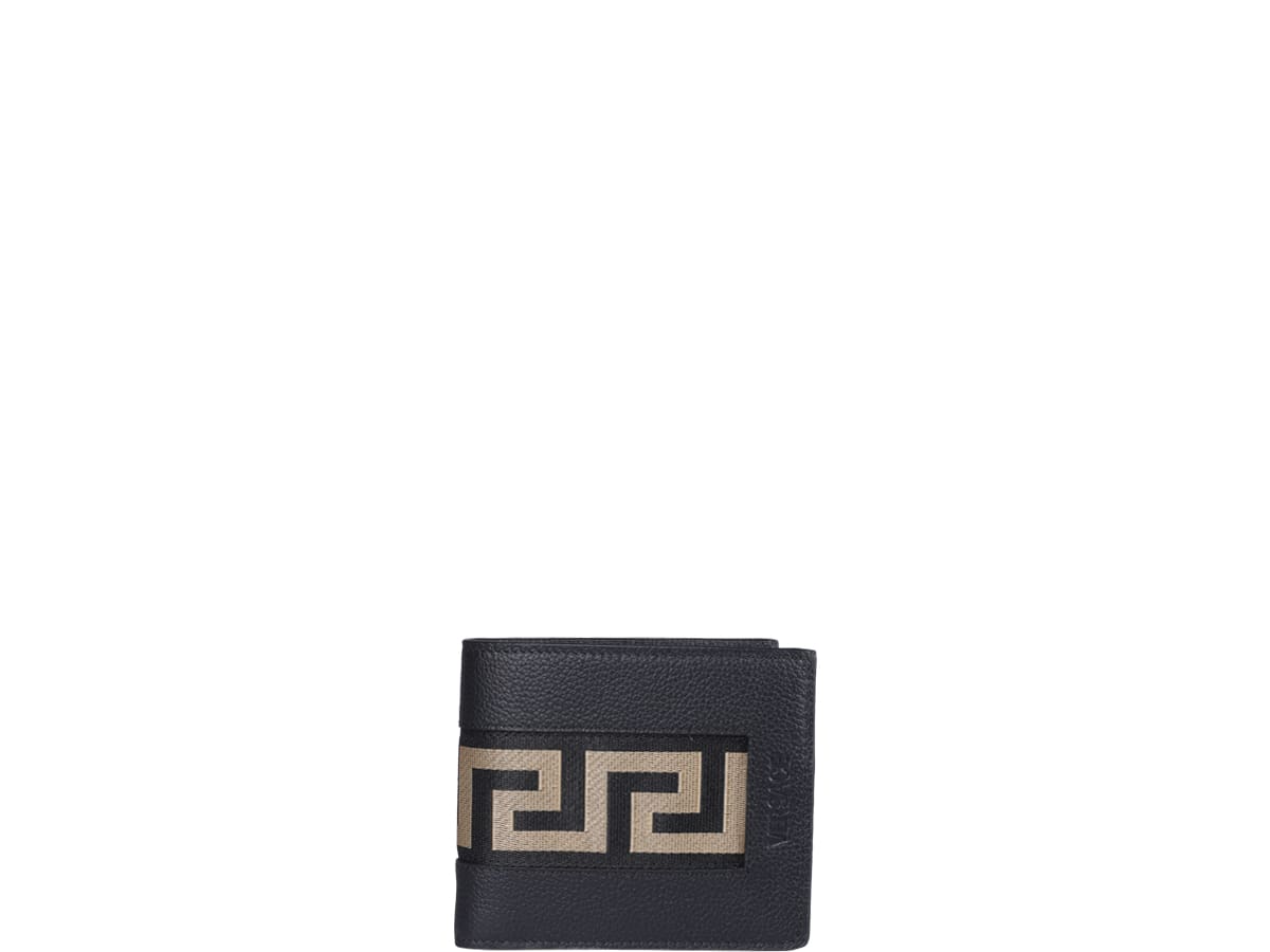 Versace Leather Greca Wallet