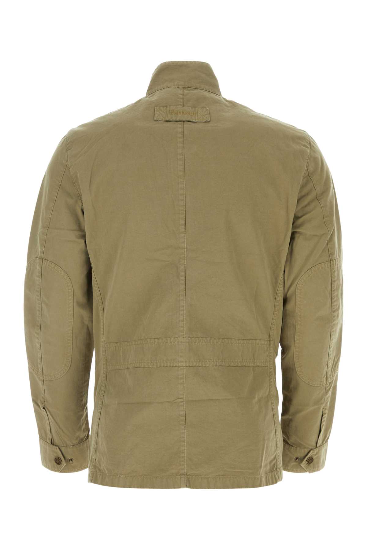 Shop Barbour Army Green Cotton Jacket In Olive