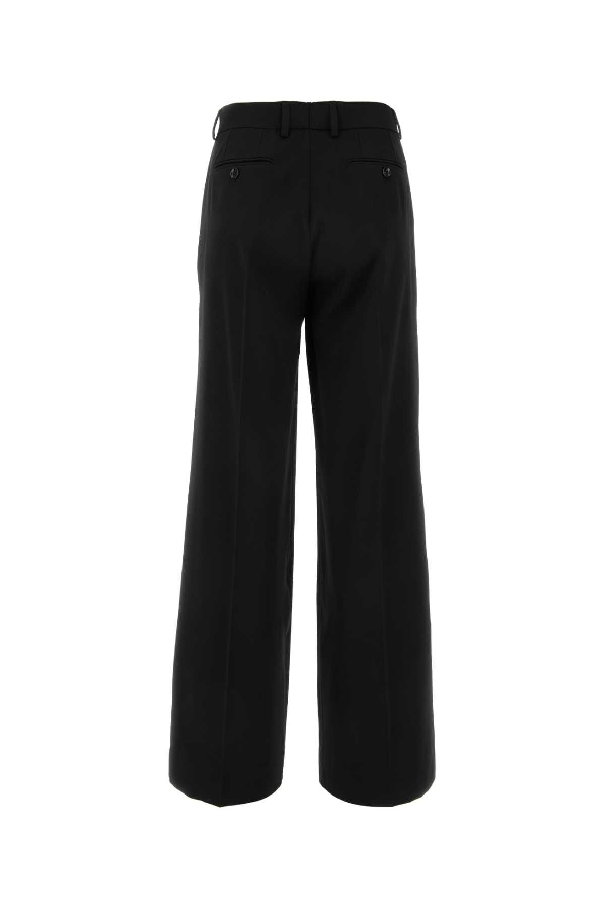Shop Dolce & Gabbana Black Stretch Wool Pant In Nero