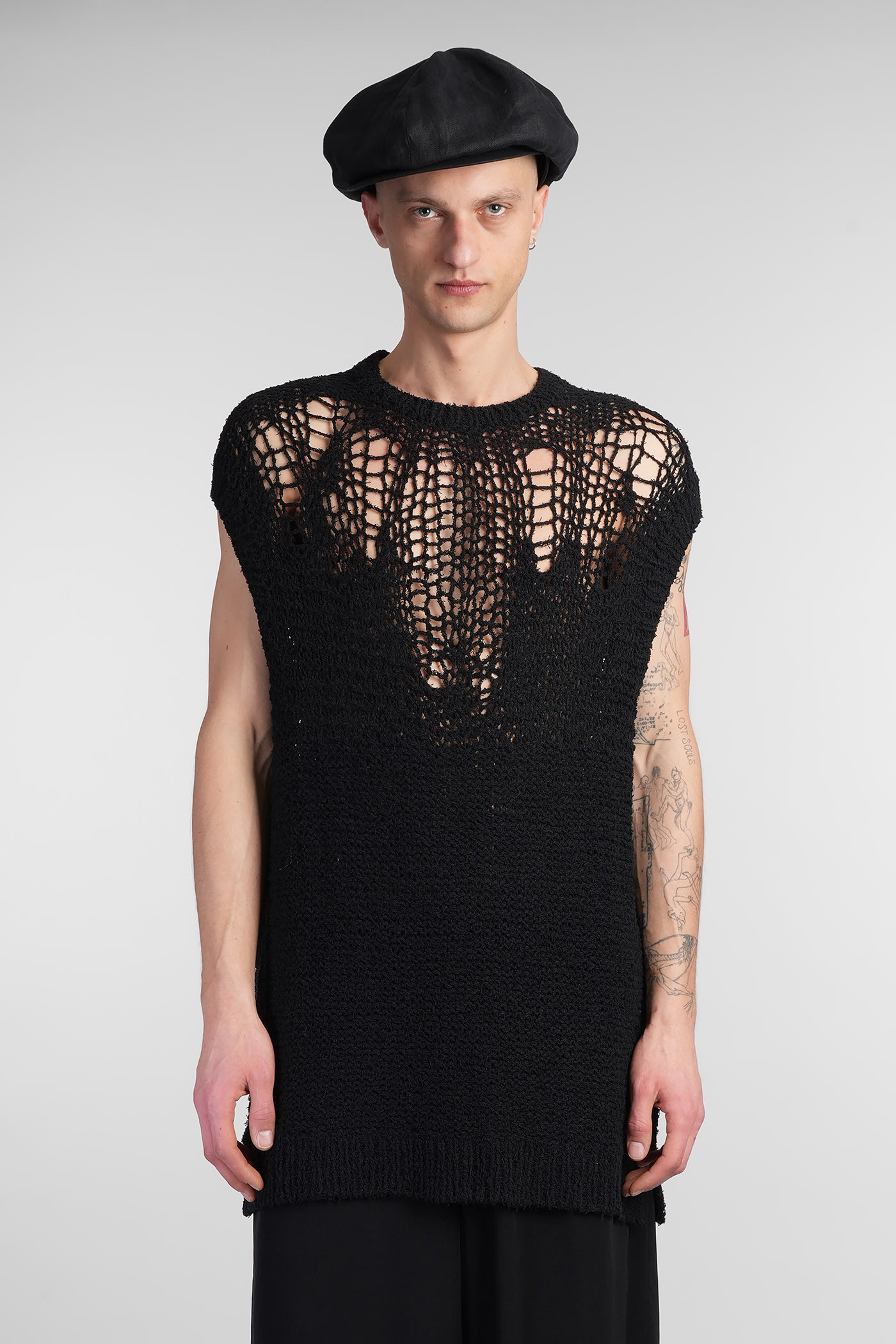 Knitwear In Black Cotton