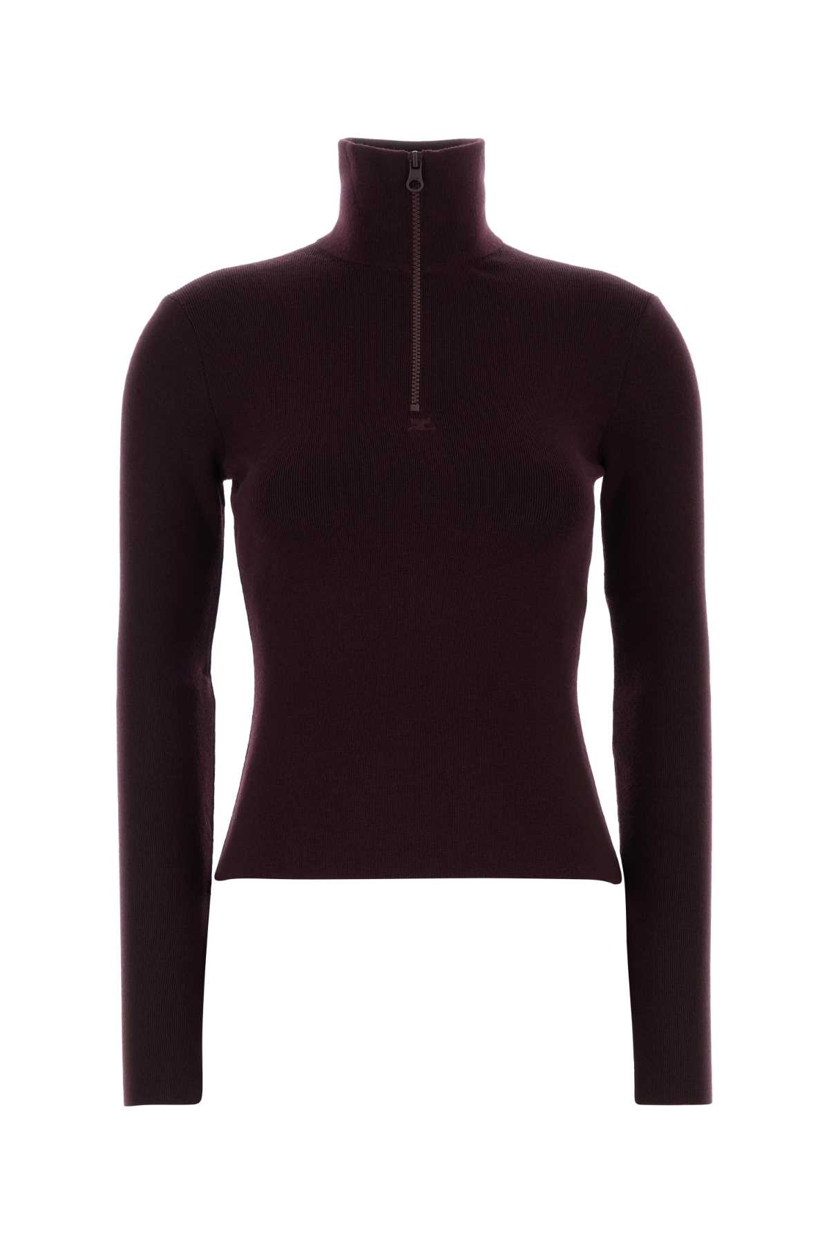Courrèges Courreges Grape Wool Sweater In Blue