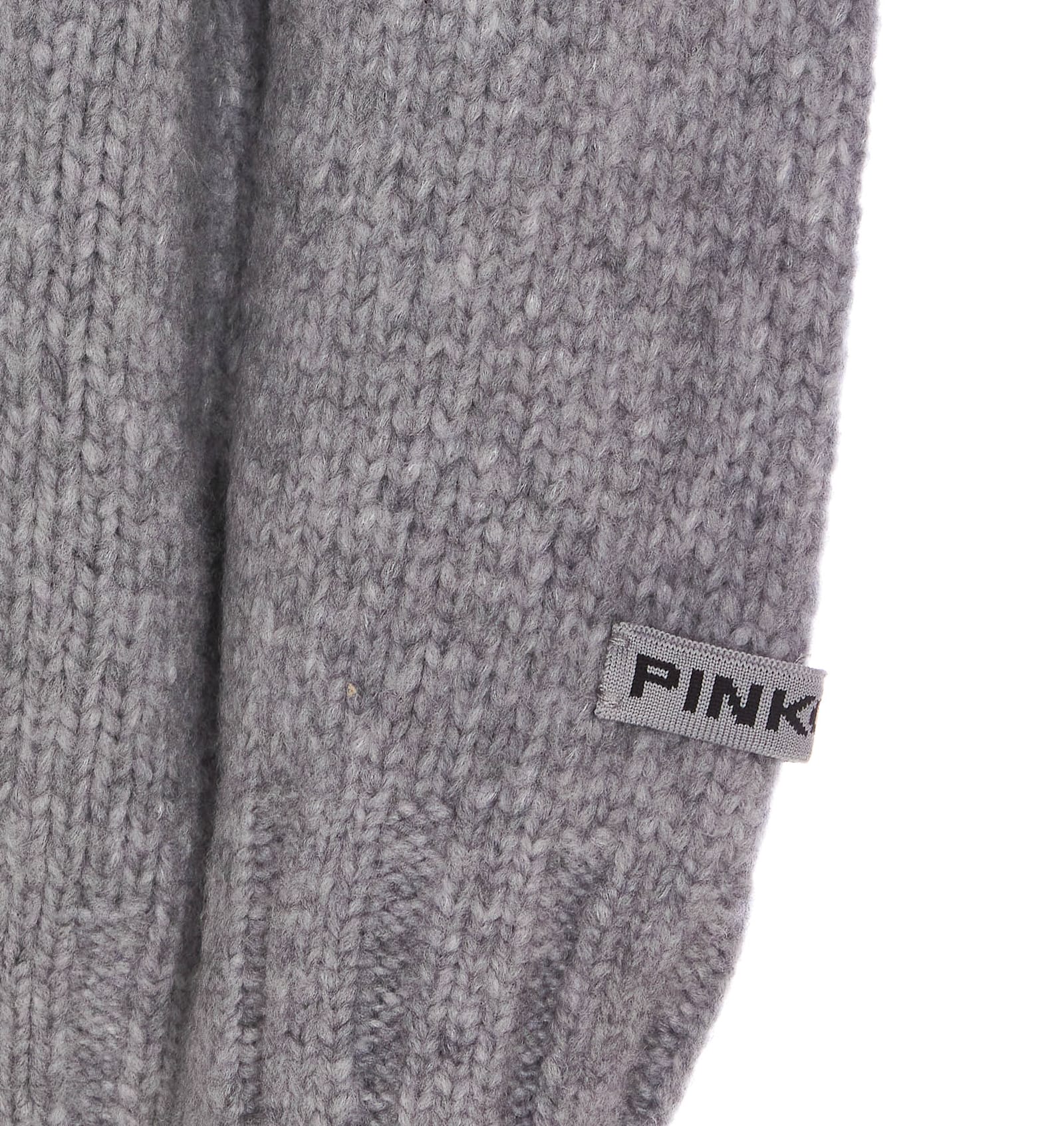 Shop Pinko Wool Cardigan In Grey