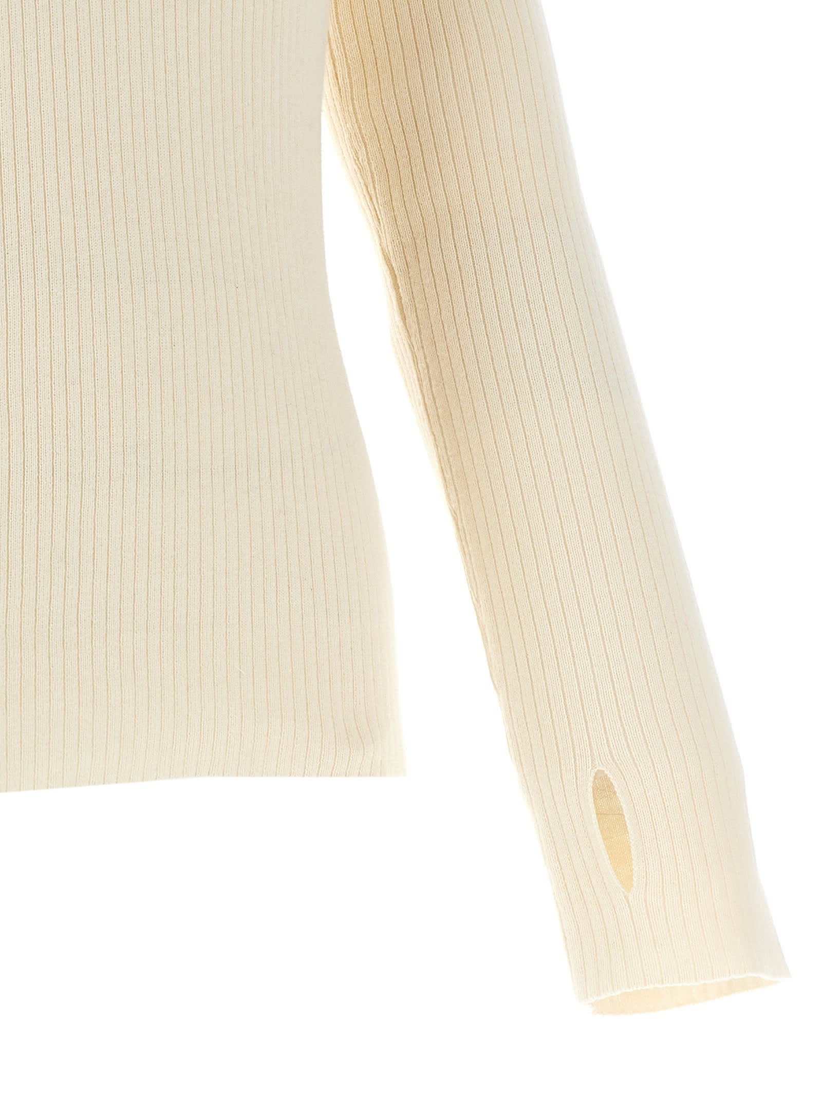 Shop Courrèges Multi-buttons Sweater In White