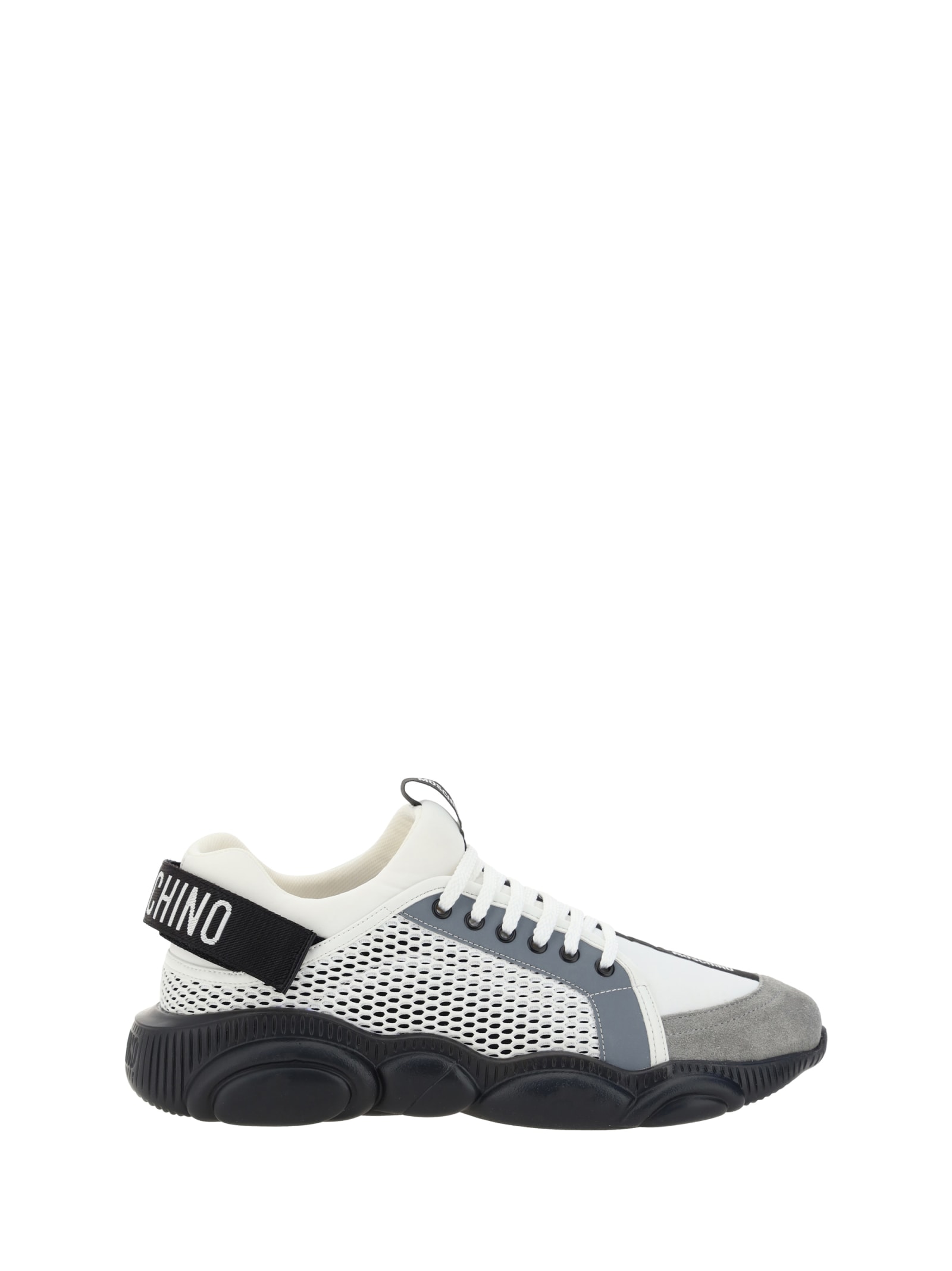 Shop Moschino Orso35 Sneakers In Bianco