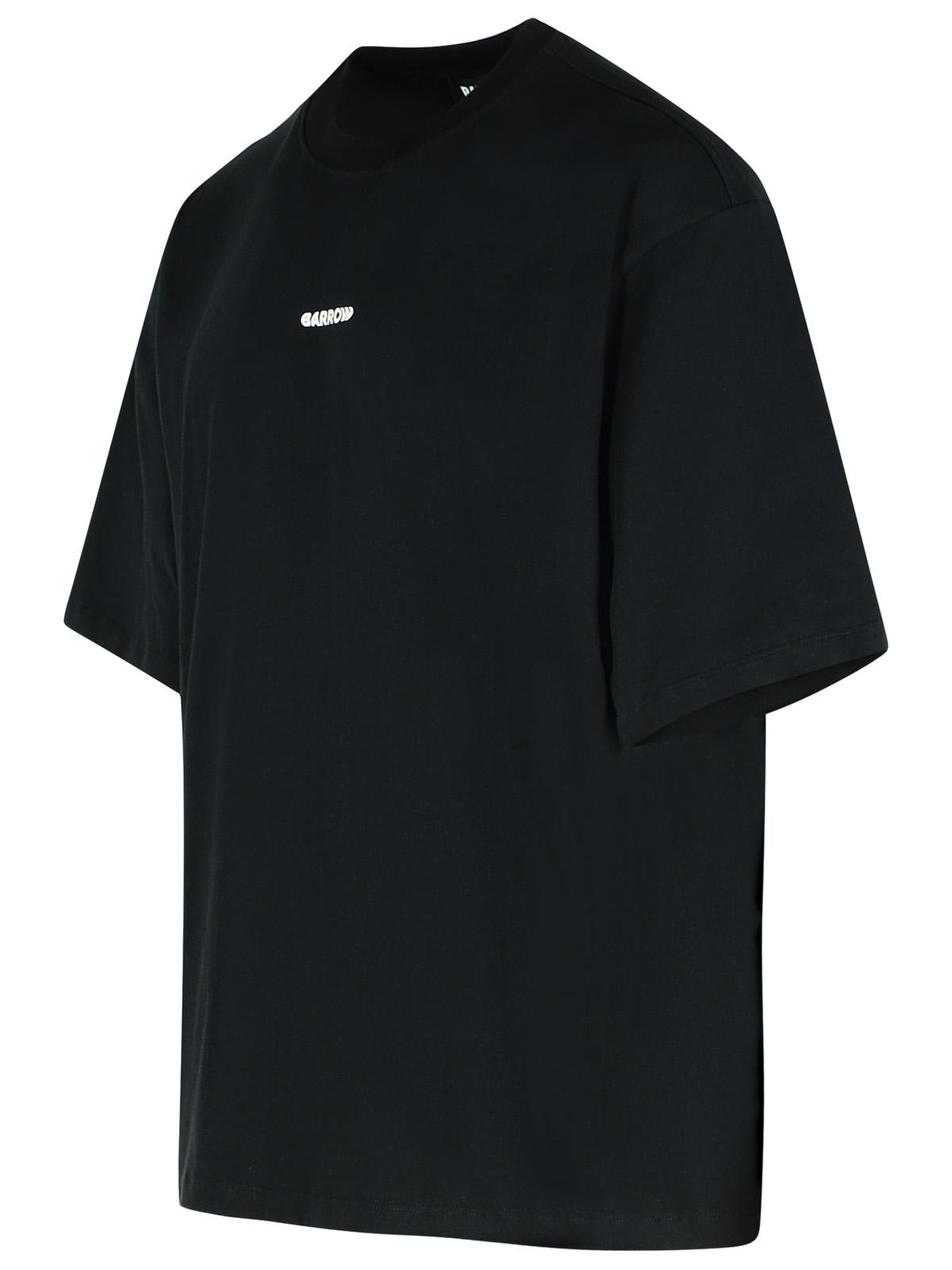 Barrow Crew Neck Graphic Print T-shirt In Black
